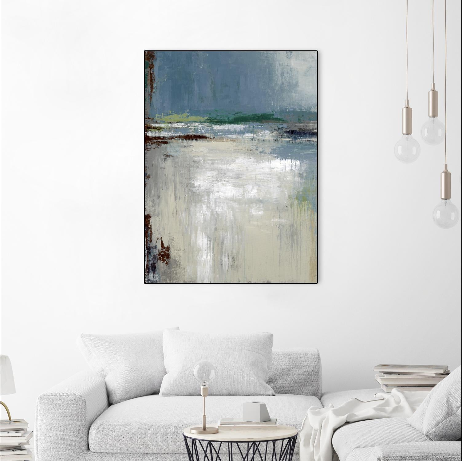 Soft Horizon by Liz Jardine on GIANT ART - white abstract