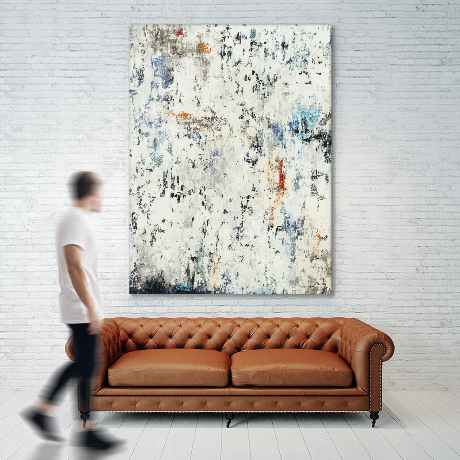 Equilibrium by Liz Jardine on GIANT ART - whites & creams abstract