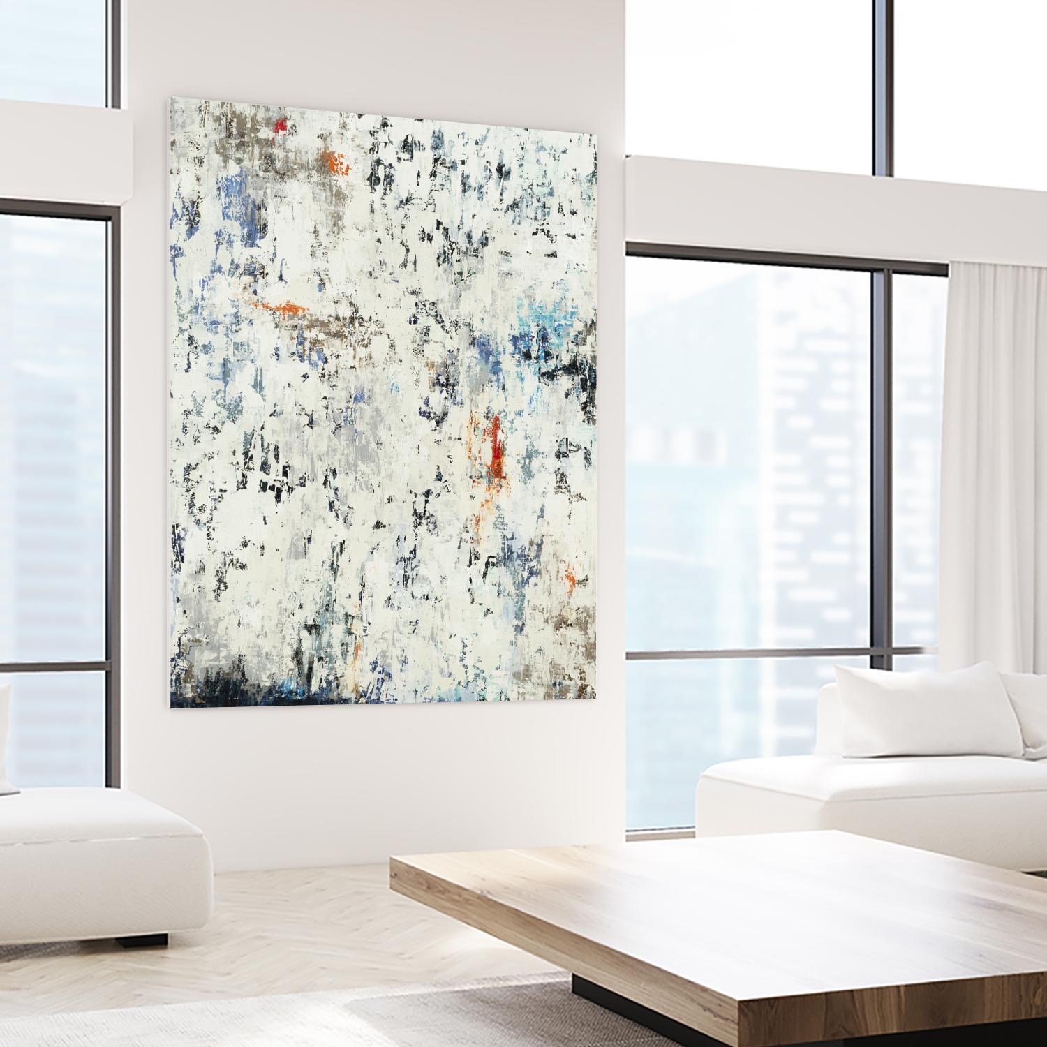 Equilibrium by Liz Jardine on GIANT ART - whites & creams abstract