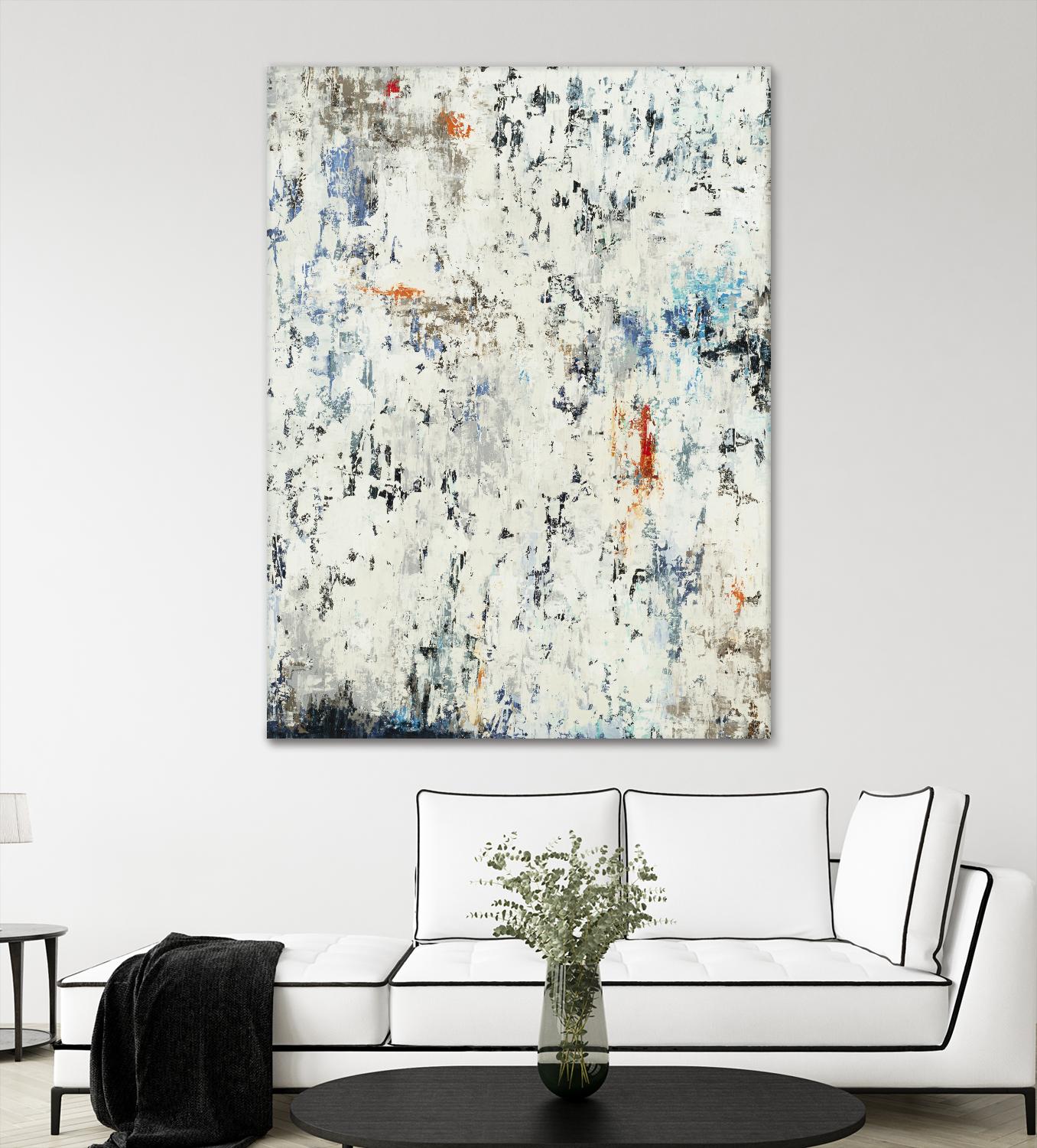Equilibrium by Liz Jardine on GIANT ART - whites & creams abstract