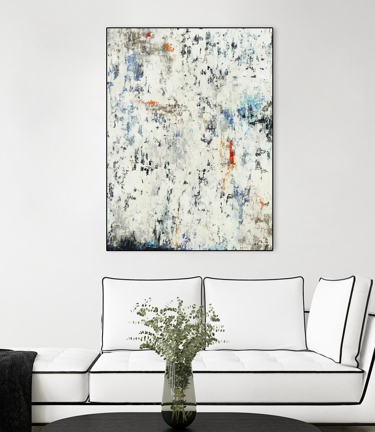 Equilibrium by Liz Jardine on GIANT ART - whites & creams abstract
