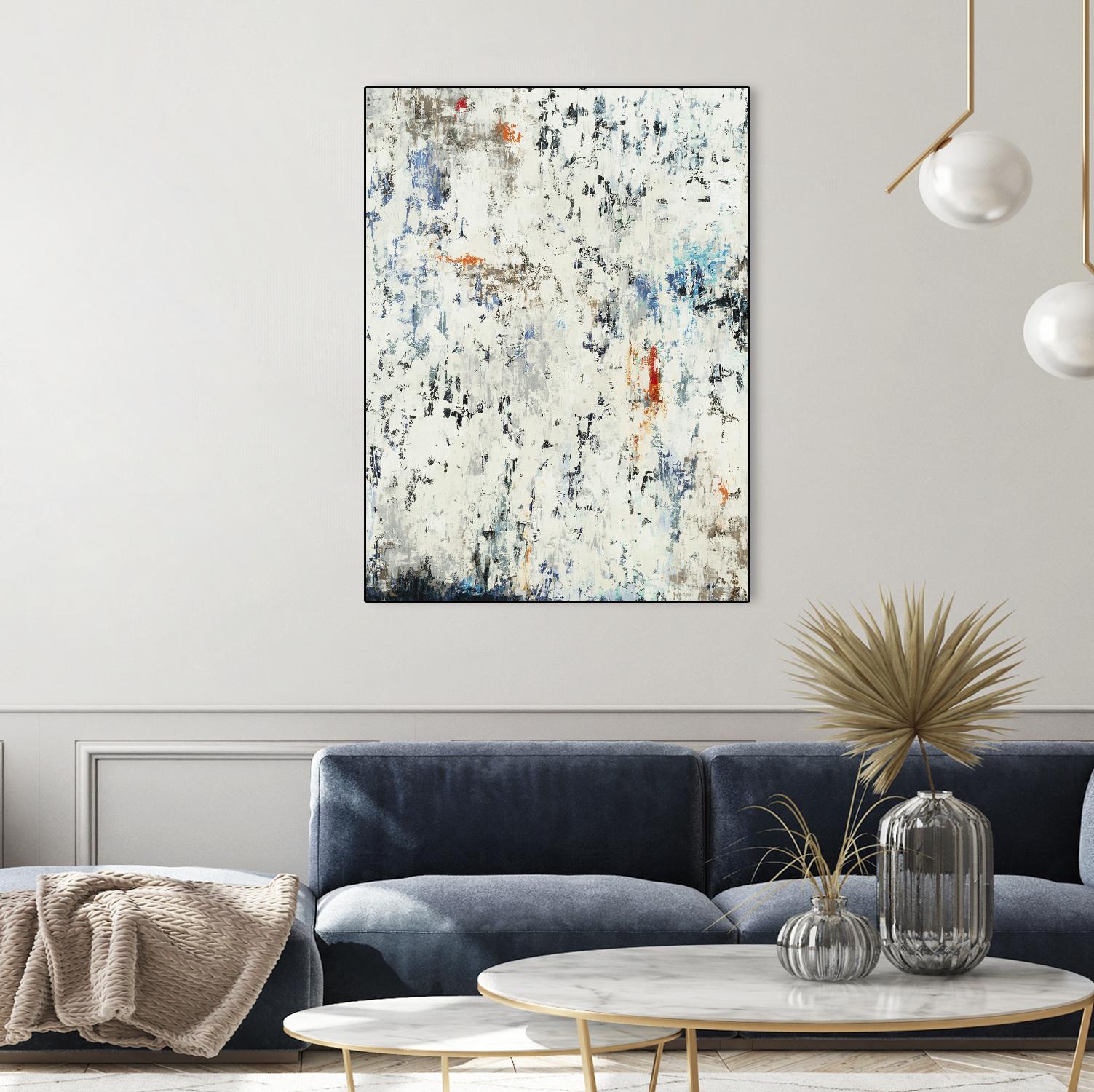 Equilibrium by Liz Jardine on GIANT ART - whites & creams abstract