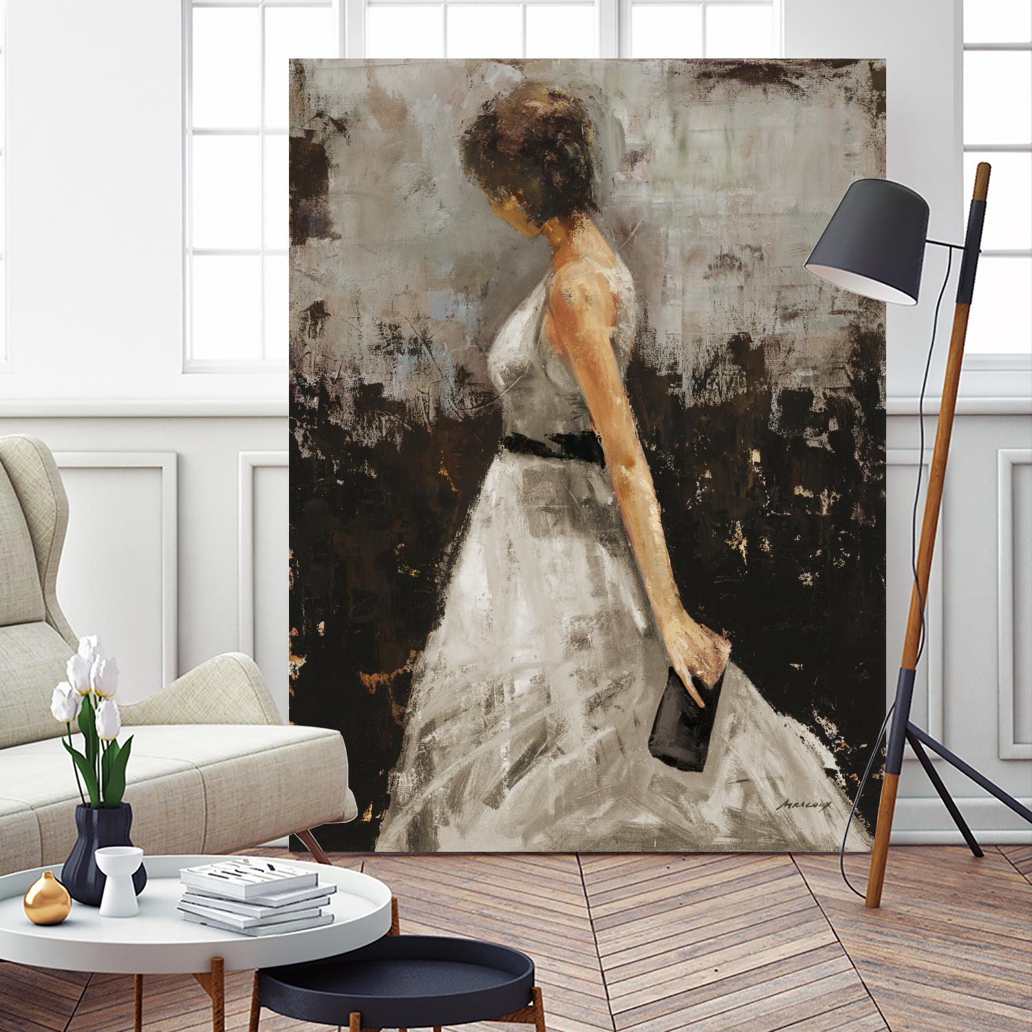 Contemplation by Julianne Marcoux on GIANT ART - brown figurative