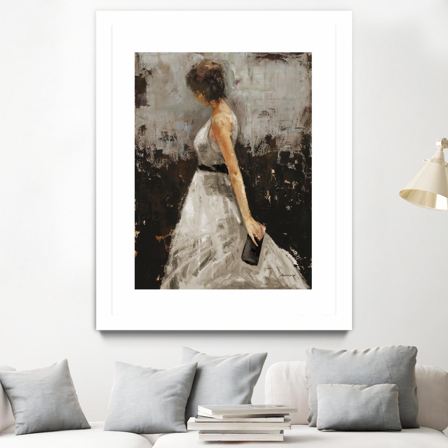 Contemplation by Julianne Marcoux on GIANT ART - brown figurative