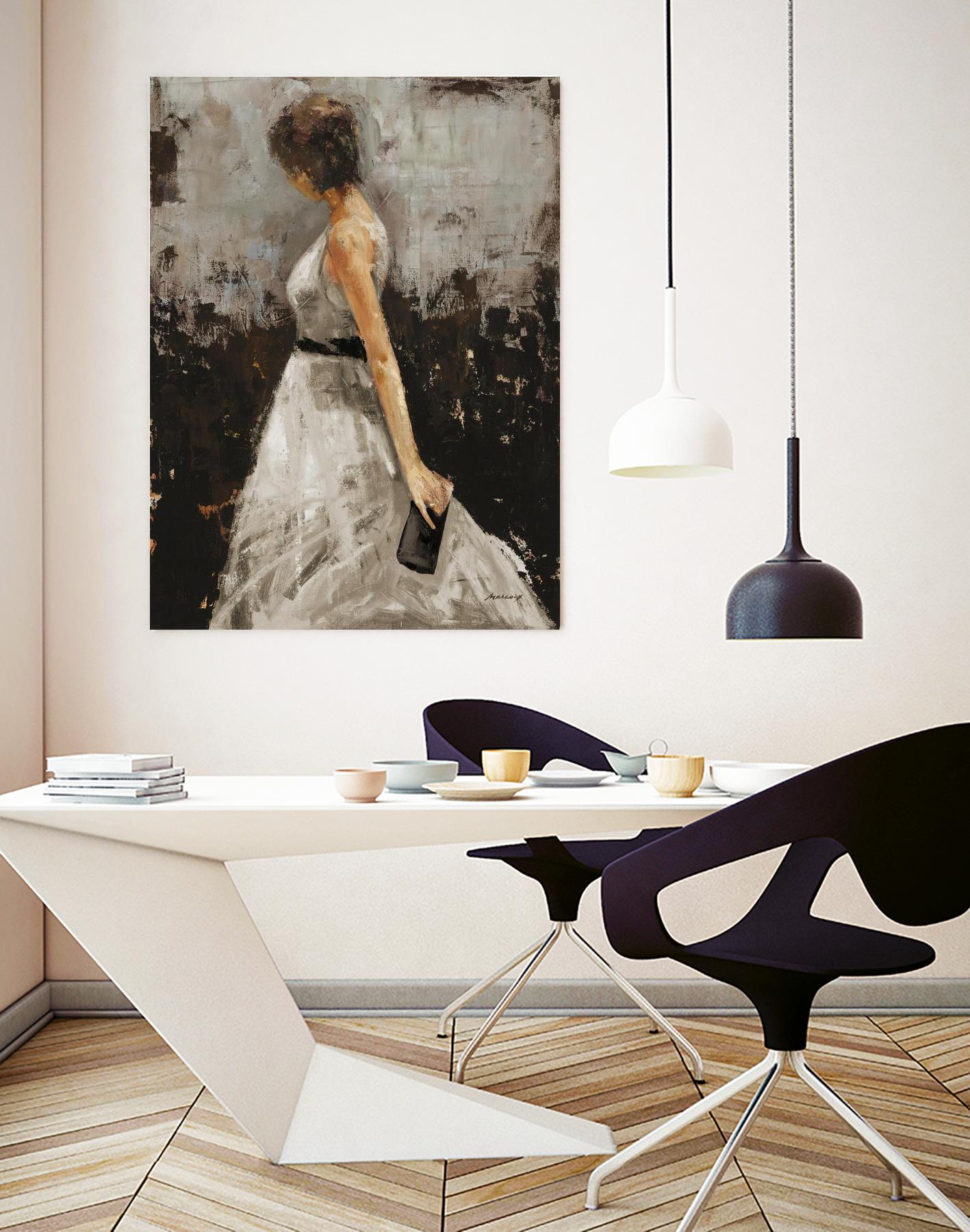 Contemplation by Julianne Marcoux on GIANT ART - brown figurative