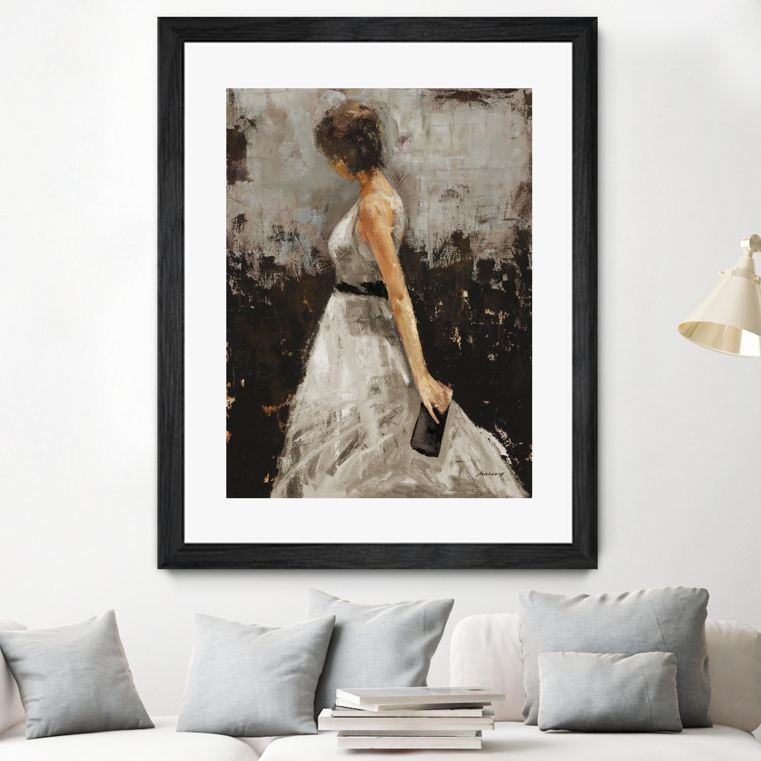 Contemplation by Julianne Marcoux on GIANT ART - brown figurative