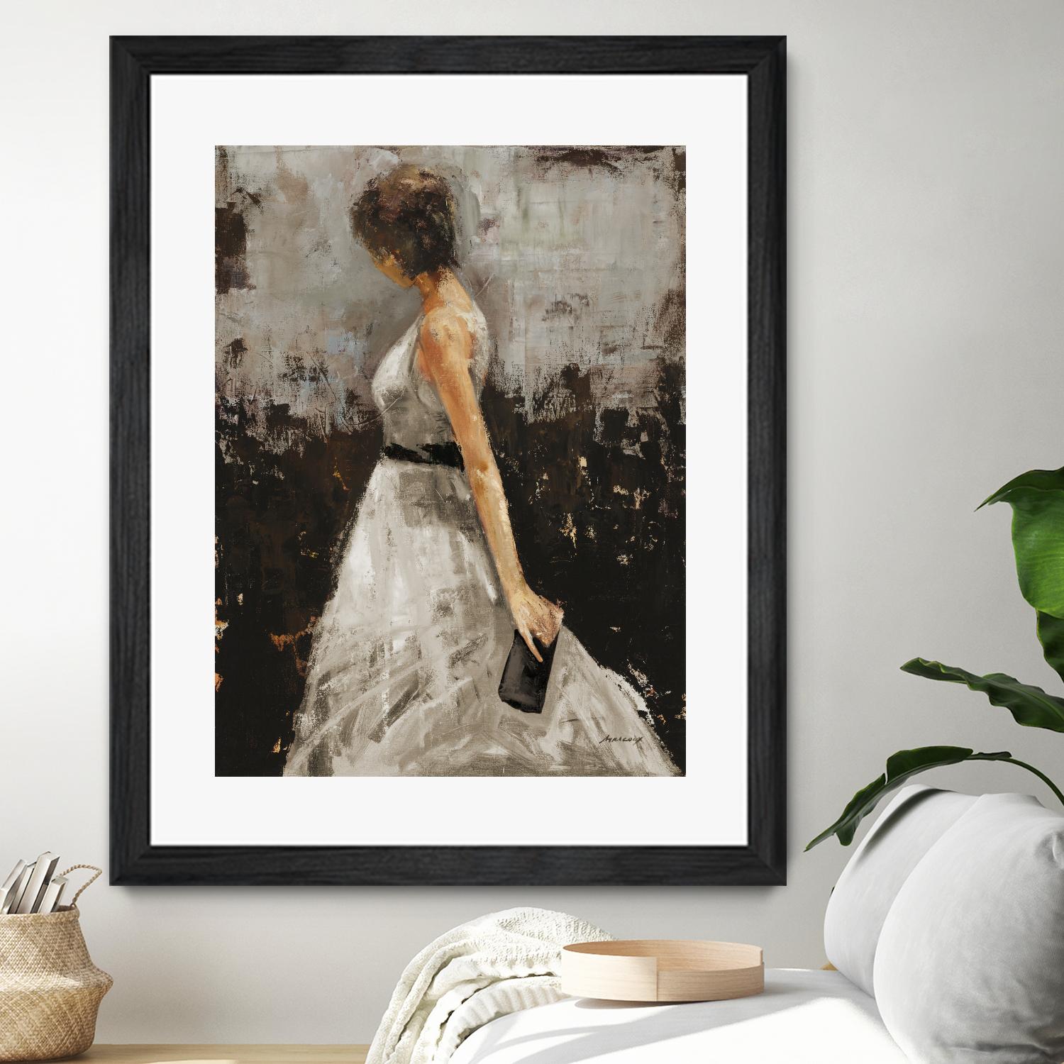 Contemplation by Julianne Marcoux on GIANT ART - brown figurative