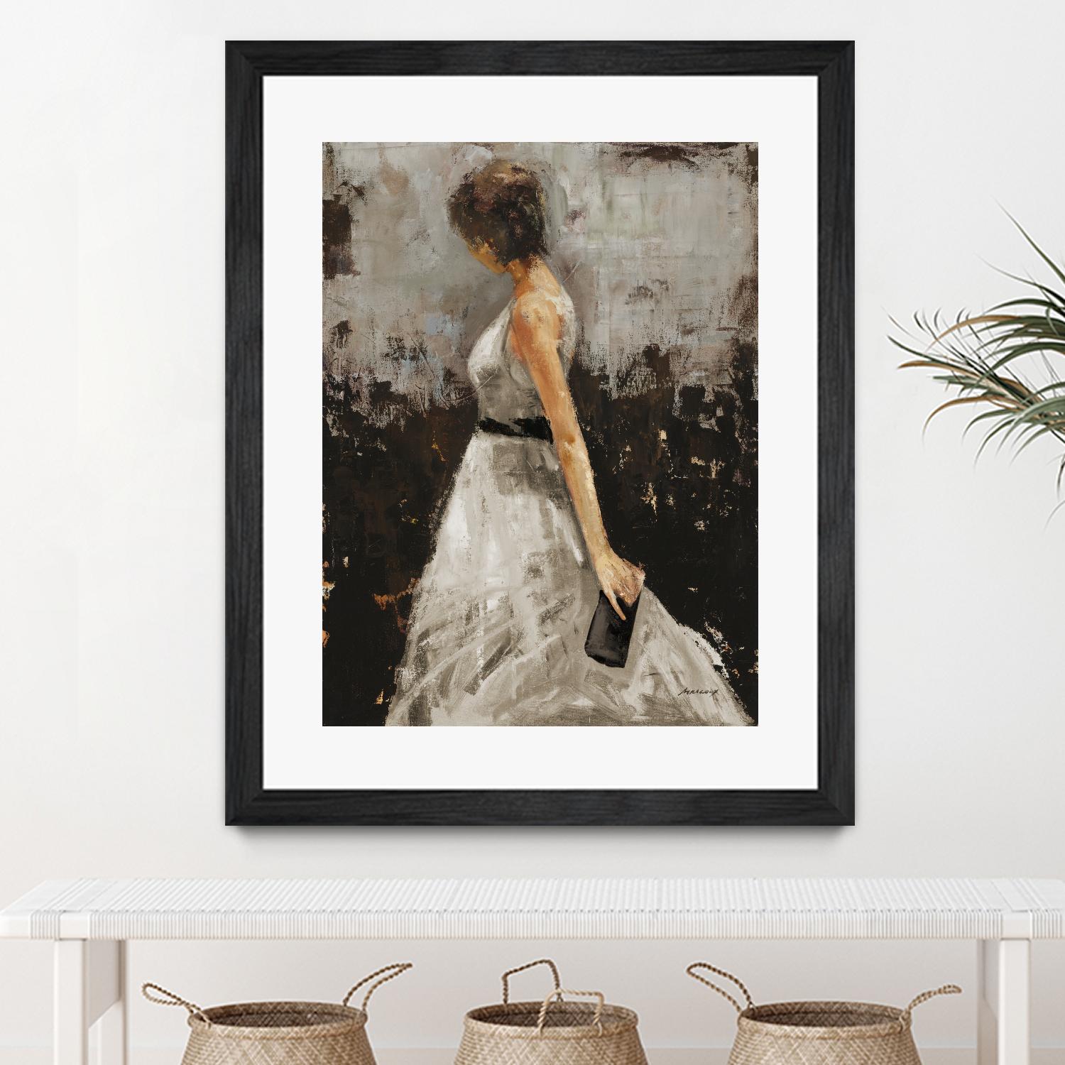 Contemplation by Julianne Marcoux on GIANT ART - brown figurative