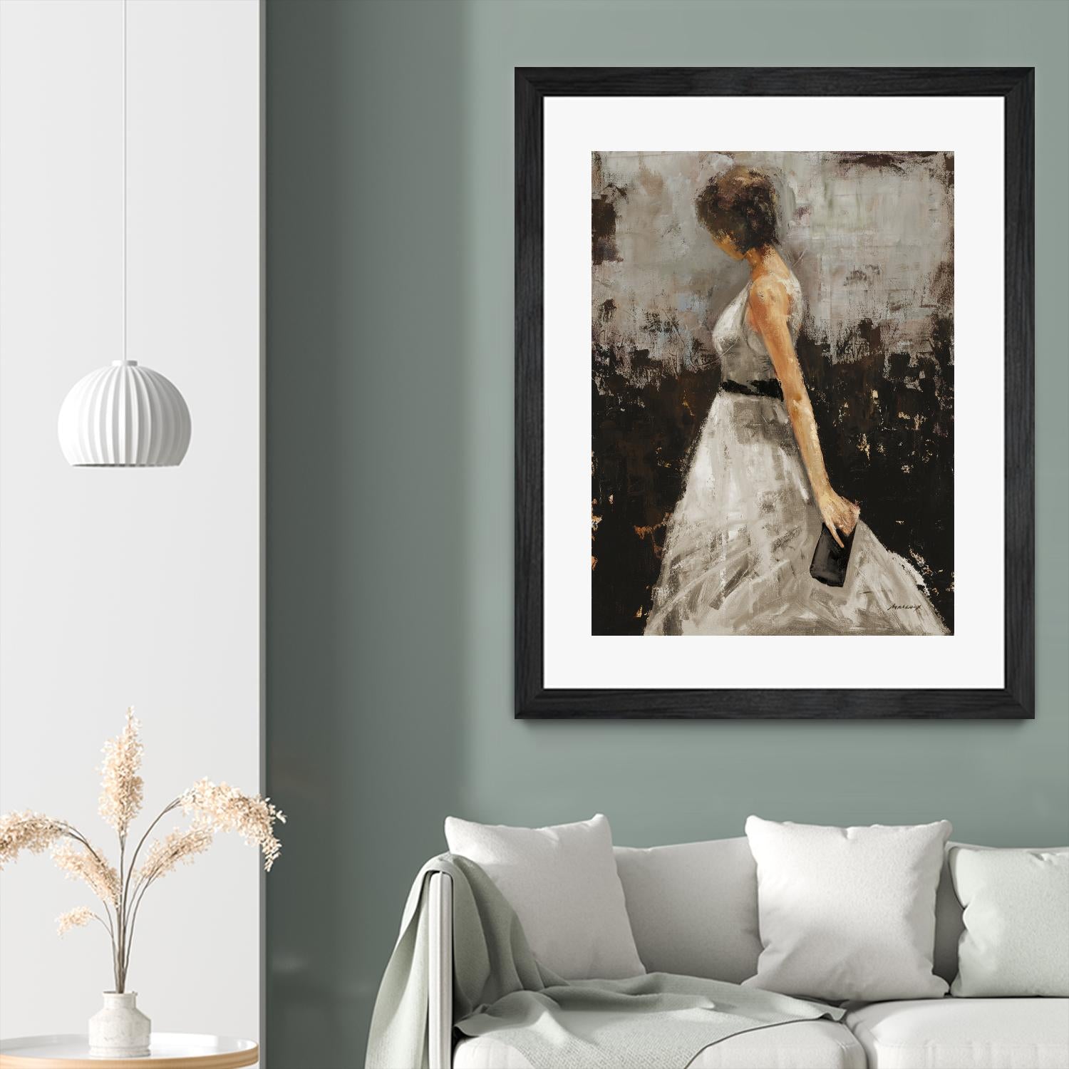 Contemplation by Julianne Marcoux on GIANT ART - brown figurative