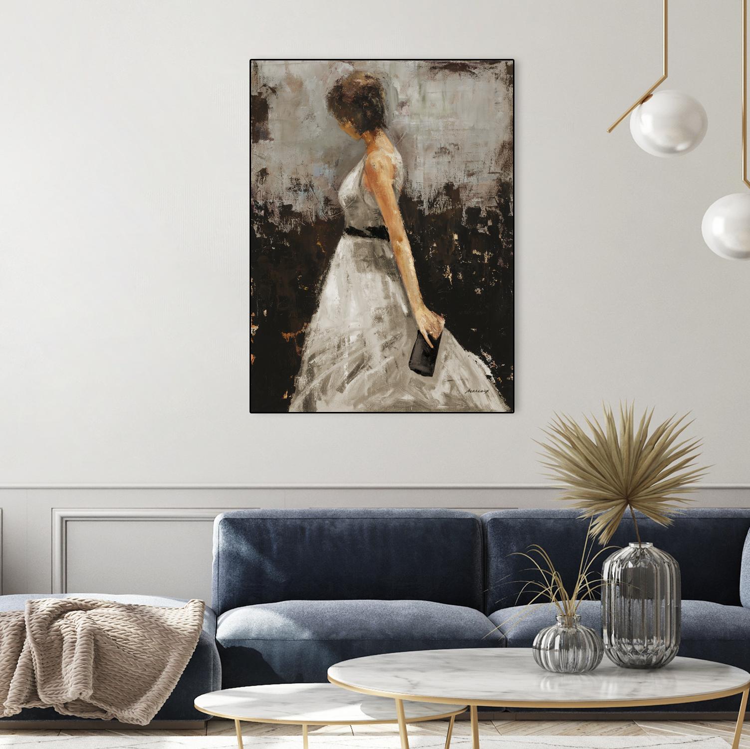 Contemplation by Julianne Marcoux on GIANT ART - brown figurative