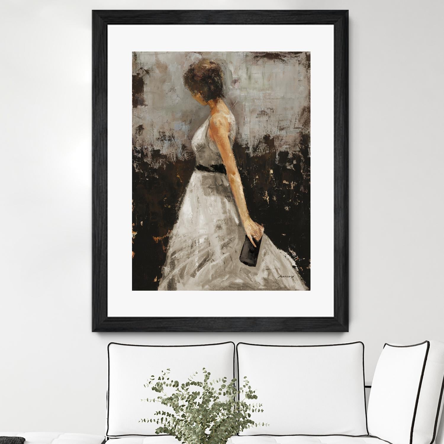 Contemplation by Julianne Marcoux on GIANT ART - brown figurative