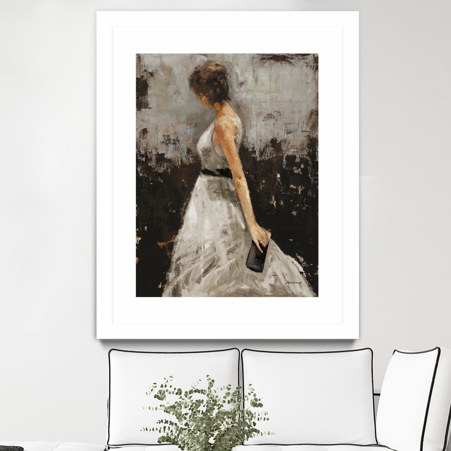 Contemplation by Julianne Marcoux on GIANT ART - brown figurative