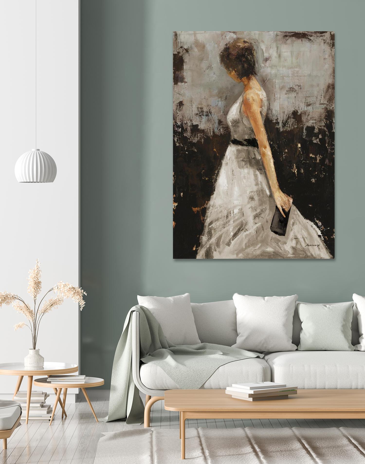 Contemplation by Julianne Marcoux on GIANT ART - brown figurative