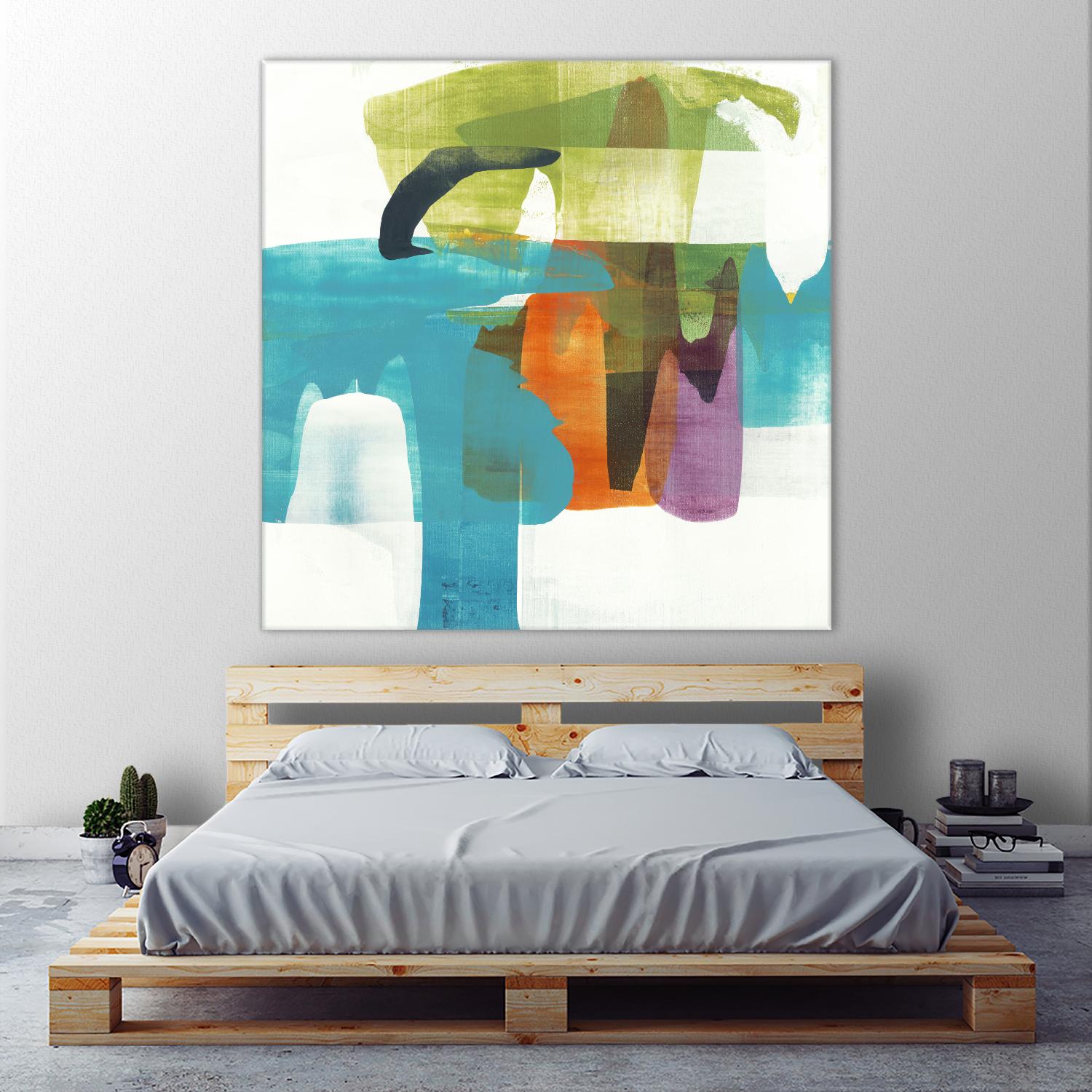 Vibrant Spirit II by Alridge on GIANT ART - greens, blues abstract