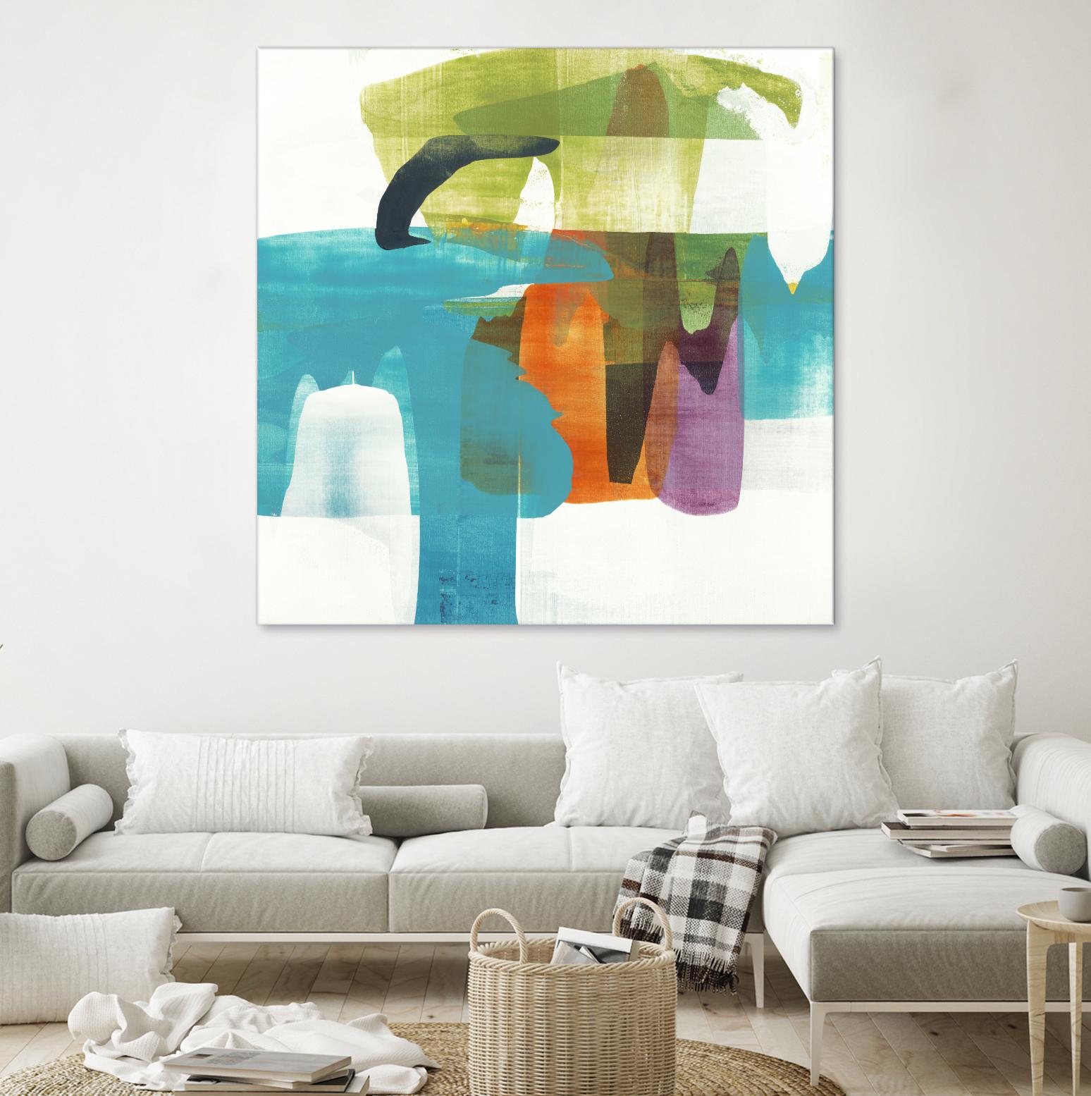 Vibrant Spirit II by Alridge on GIANT ART - greens, blues abstract