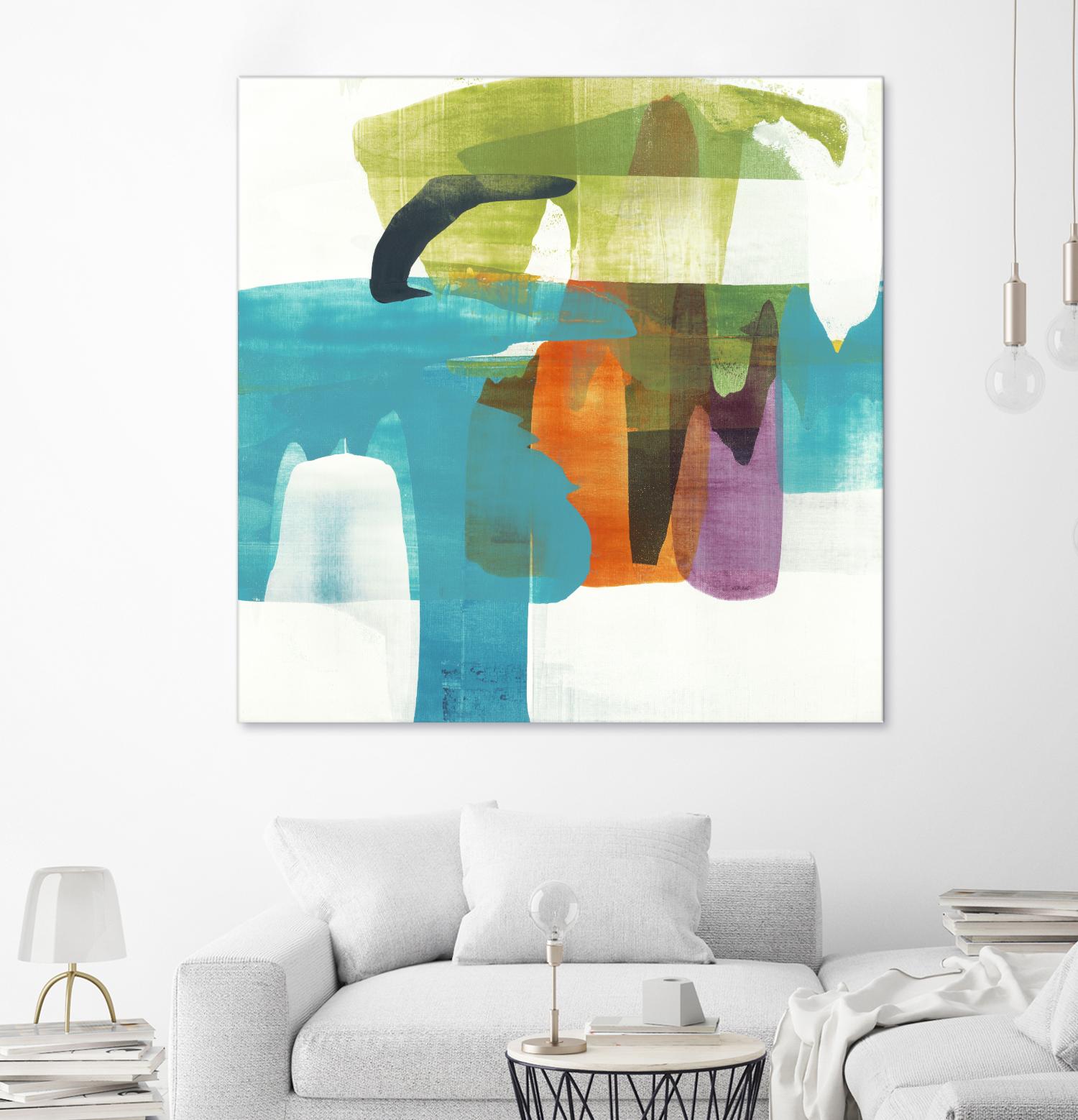 Vibrant Spirit II by Alridge on GIANT ART - greens, blues abstract