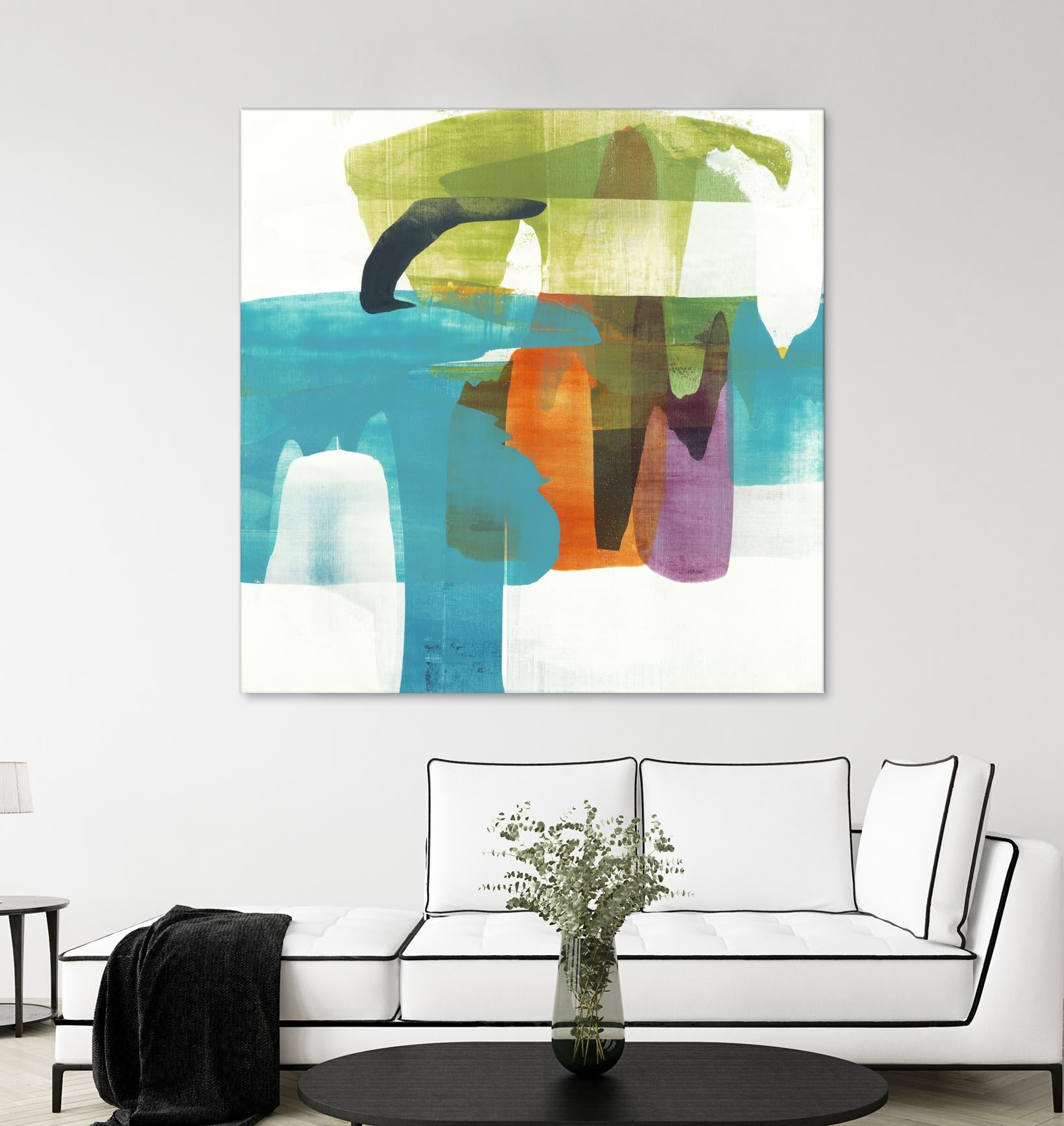 Vibrant Spirit II by Alridge on GIANT ART - greens, blues abstract