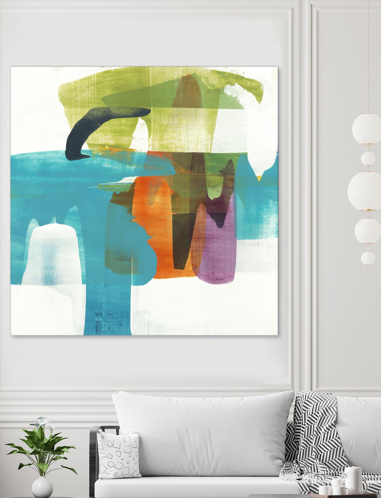 Vibrant Spirit II by Alridge on GIANT ART - greens, blues abstract