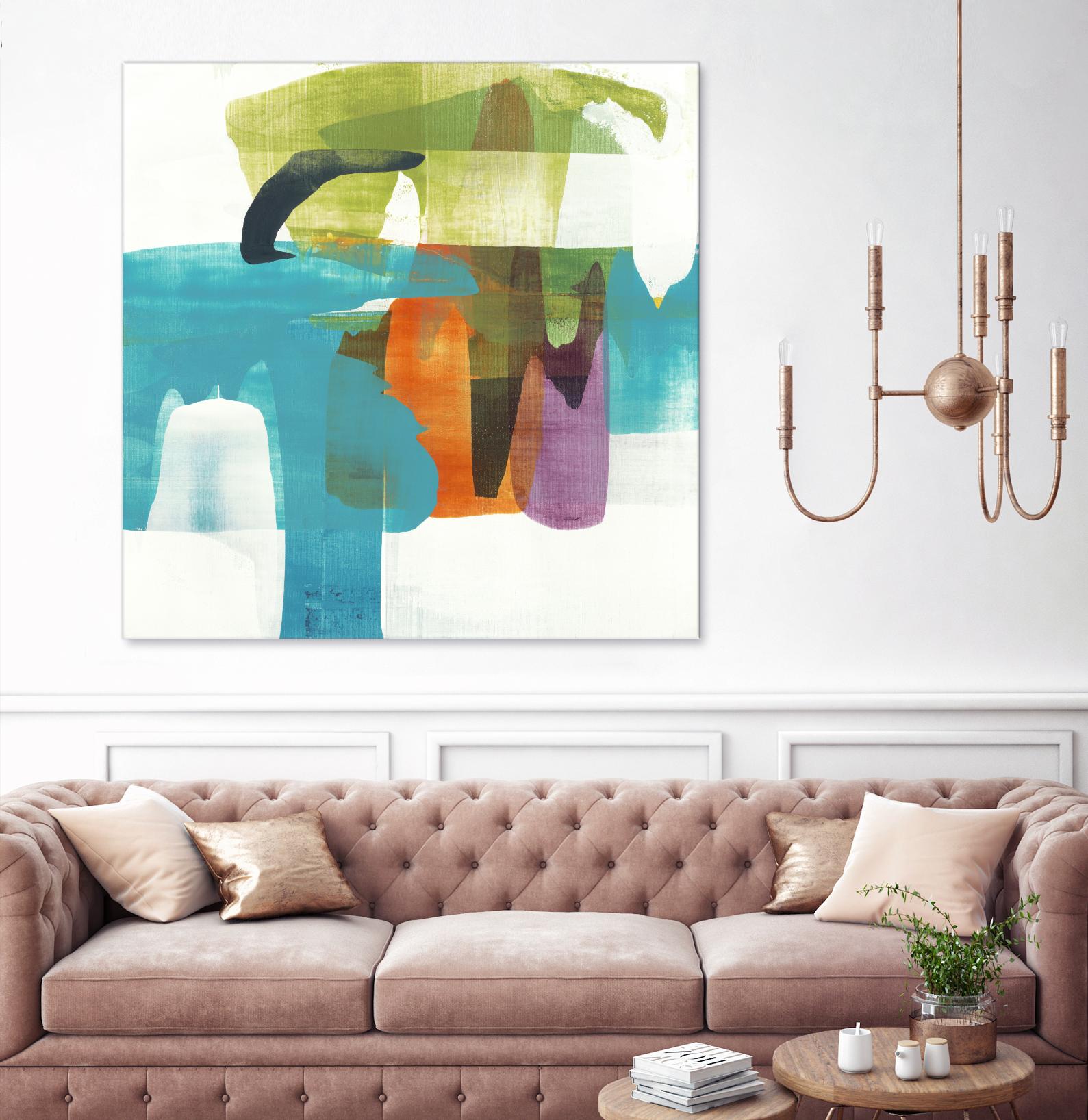 Vibrant Spirit II by Alridge on GIANT ART - greens, blues abstract