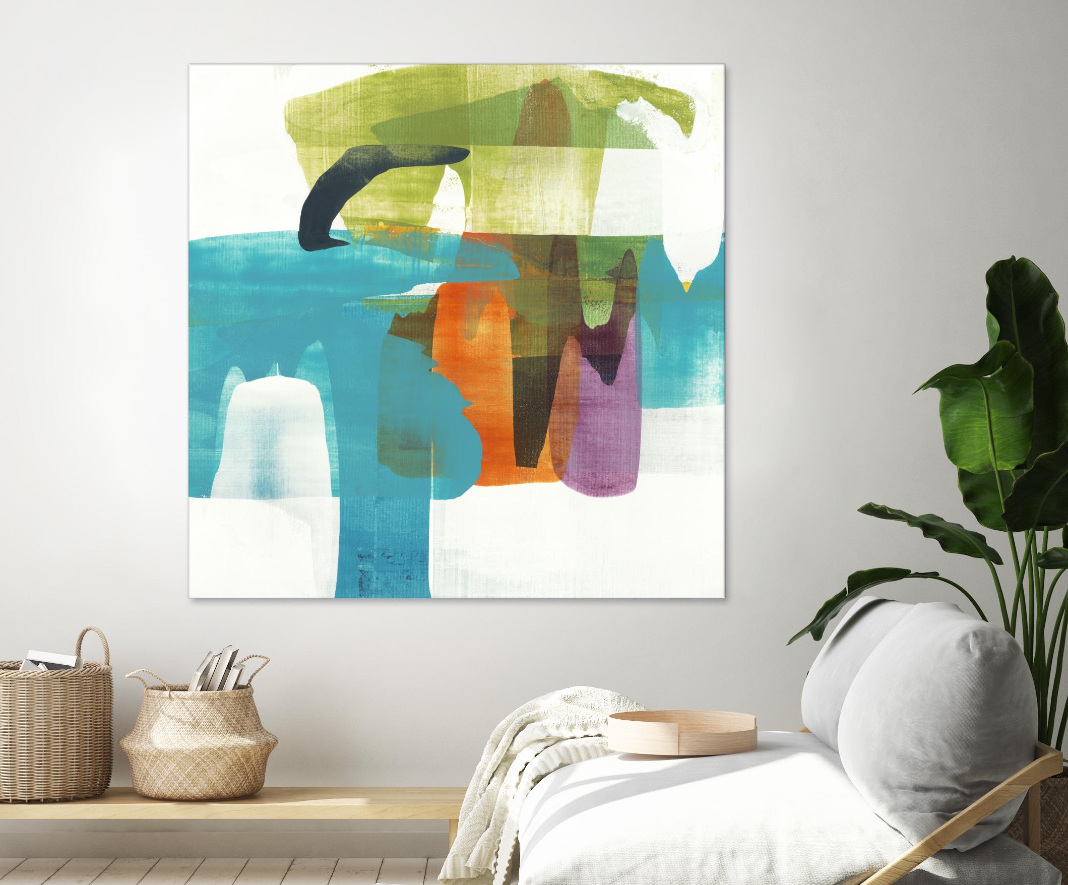 Vibrant Spirit II by Alridge on GIANT ART - greens, blues abstract