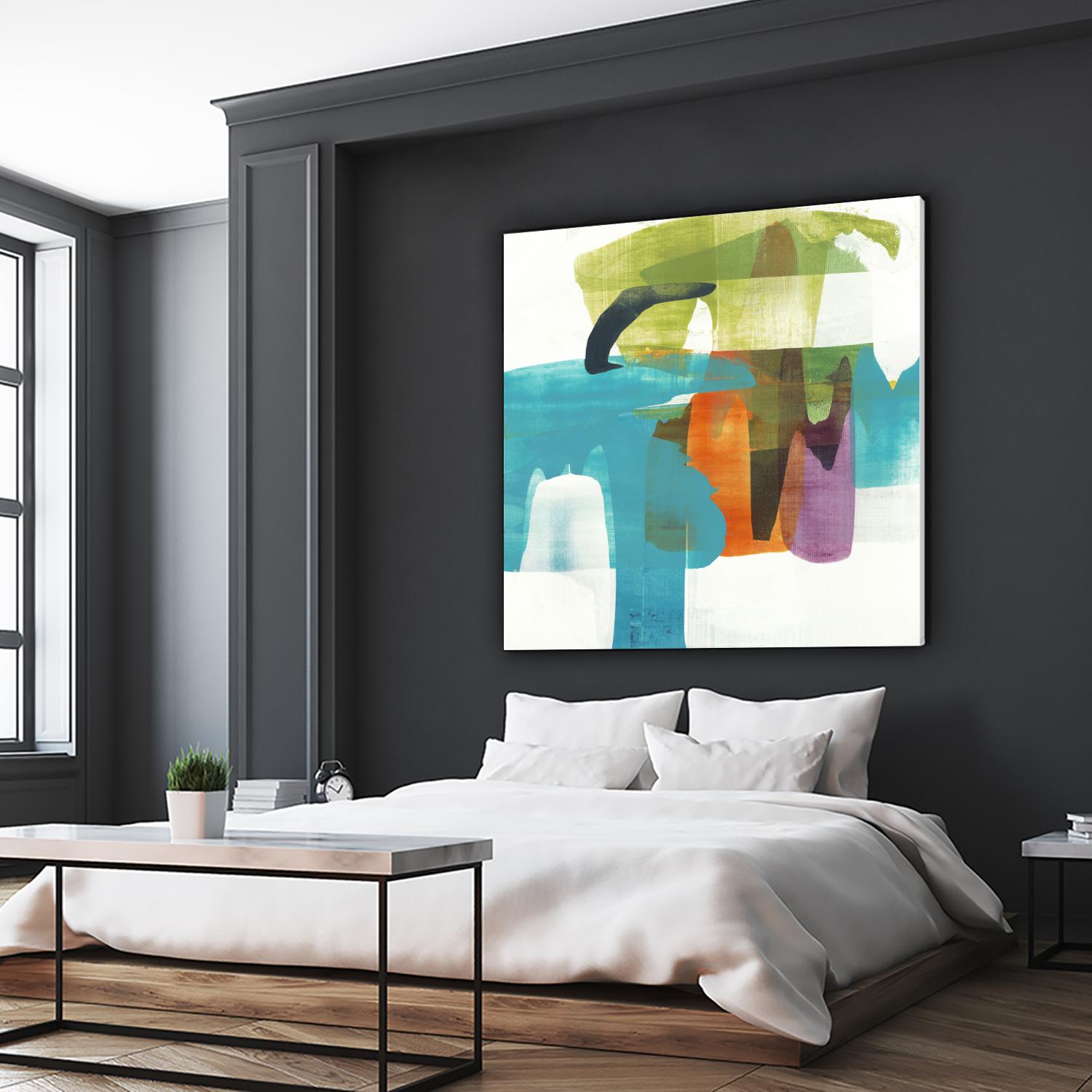 Vibrant Spirit II by Alridge on GIANT ART - greens, blues abstract