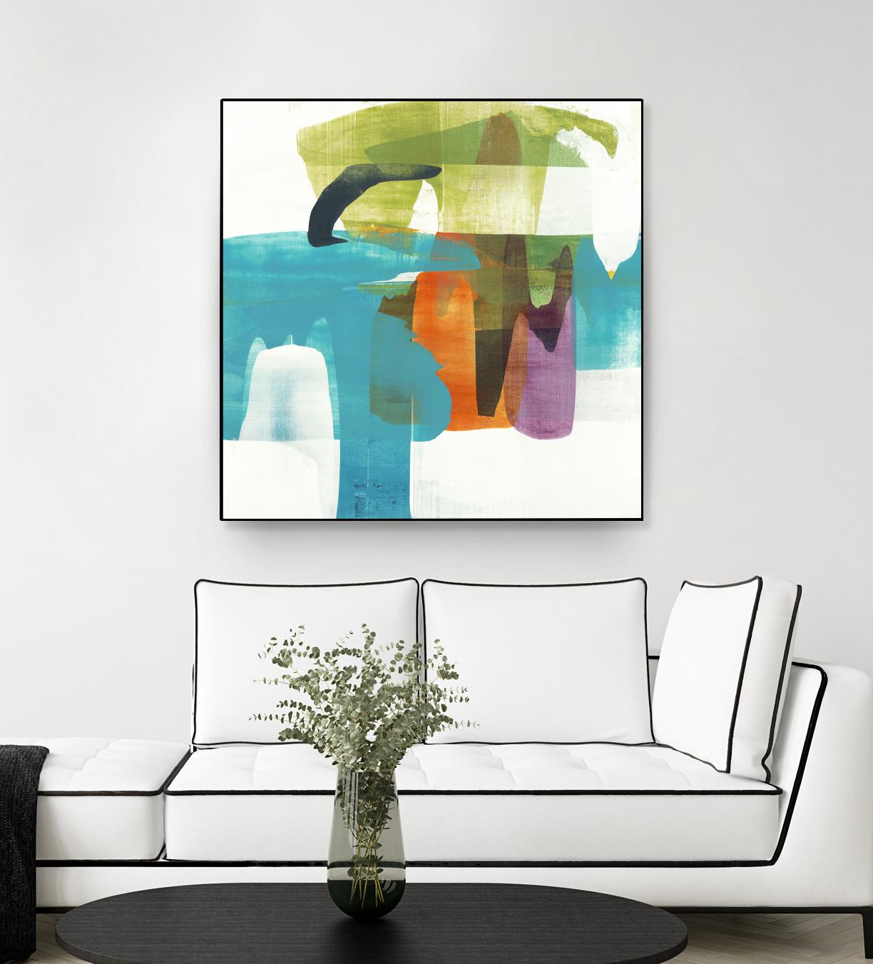 Vibrant Spirit II by Alridge on GIANT ART - greens, blues abstract