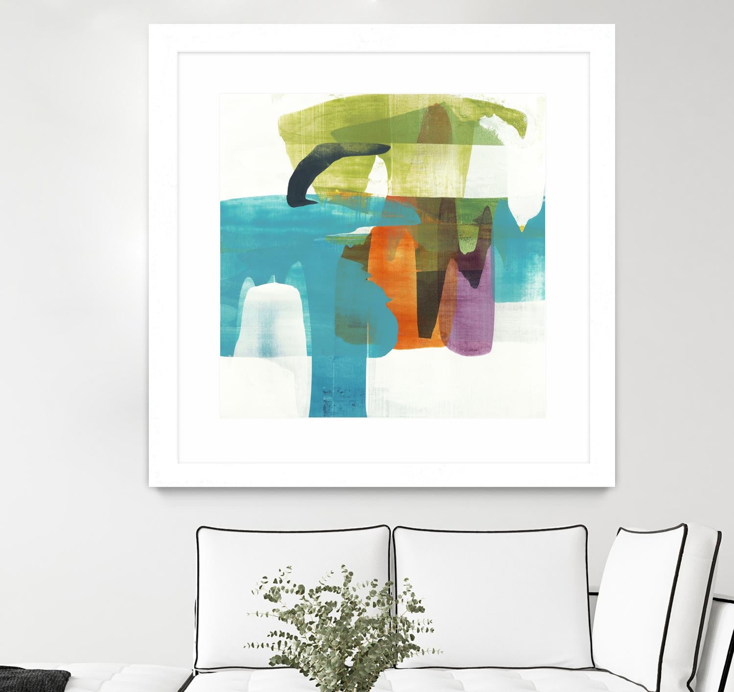 Vibrant Spirit II by Alridge on GIANT ART - greens, blues abstract