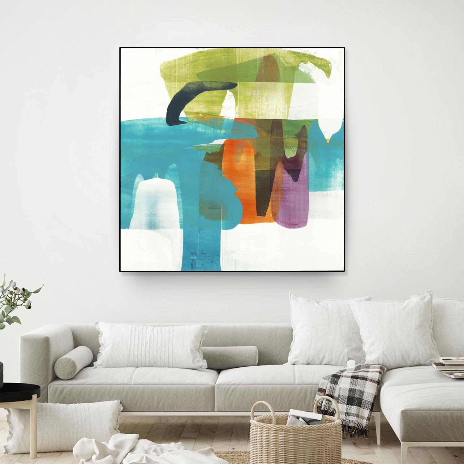 Vibrant Spirit II by Alridge on GIANT ART - greens, blues abstract