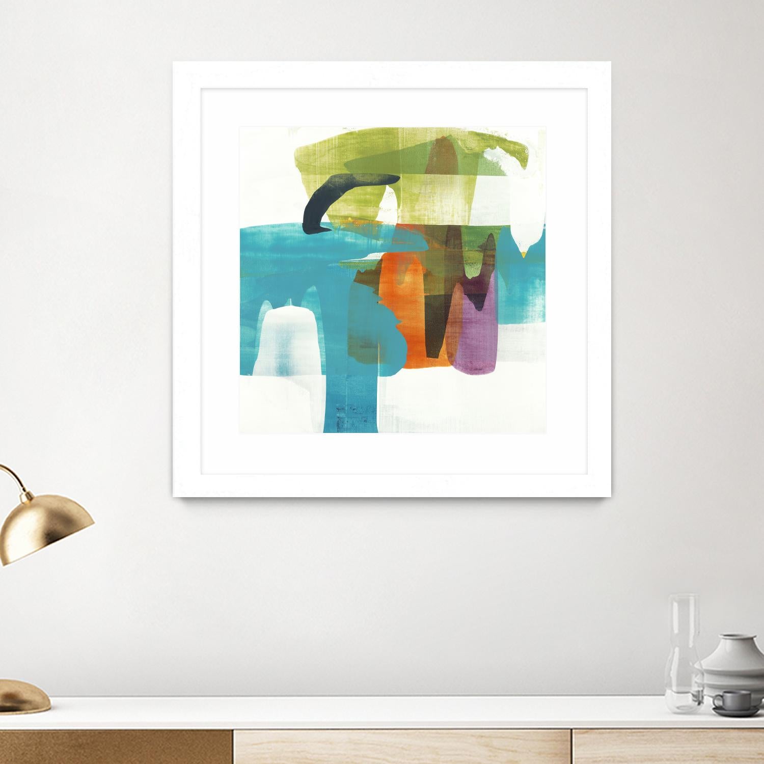 Vibrant Spirit II by Alridge on GIANT ART - greens, blues abstract