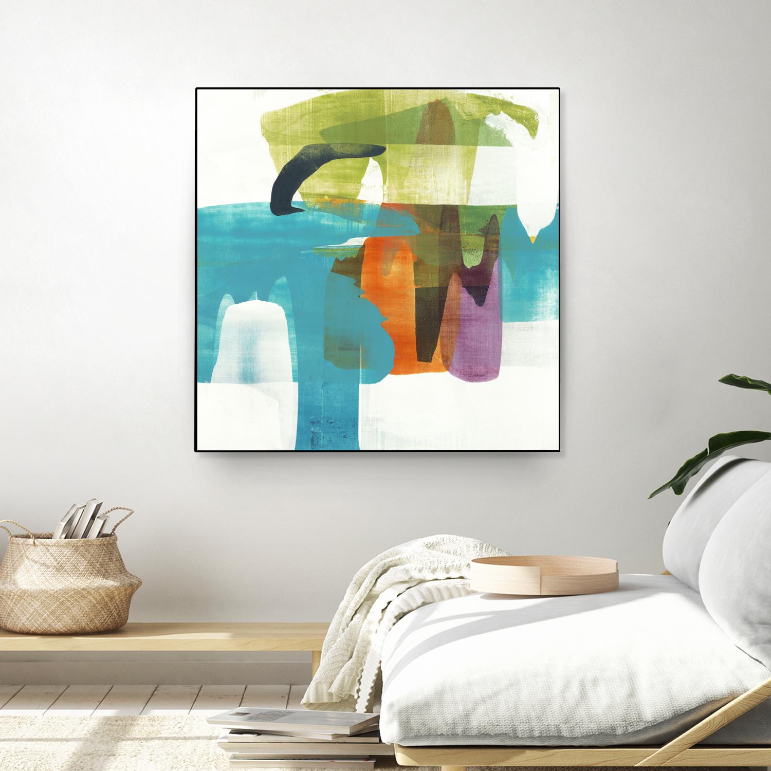 Vibrant Spirit II by Alridge on GIANT ART - greens, blues abstract