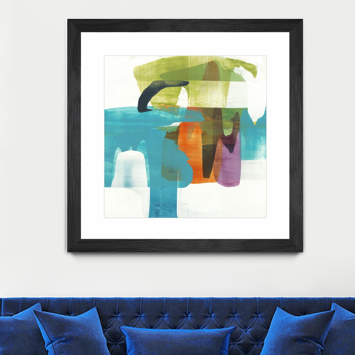 Vibrant Spirit II by Alridge on GIANT ART - greens, blues abstract