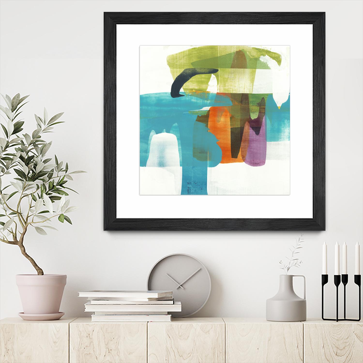 Vibrant Spirit II by Alridge on GIANT ART - greens, blues abstract