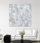 Thrive by John Burrows on GIANT ART - blue geometric shapes shapes