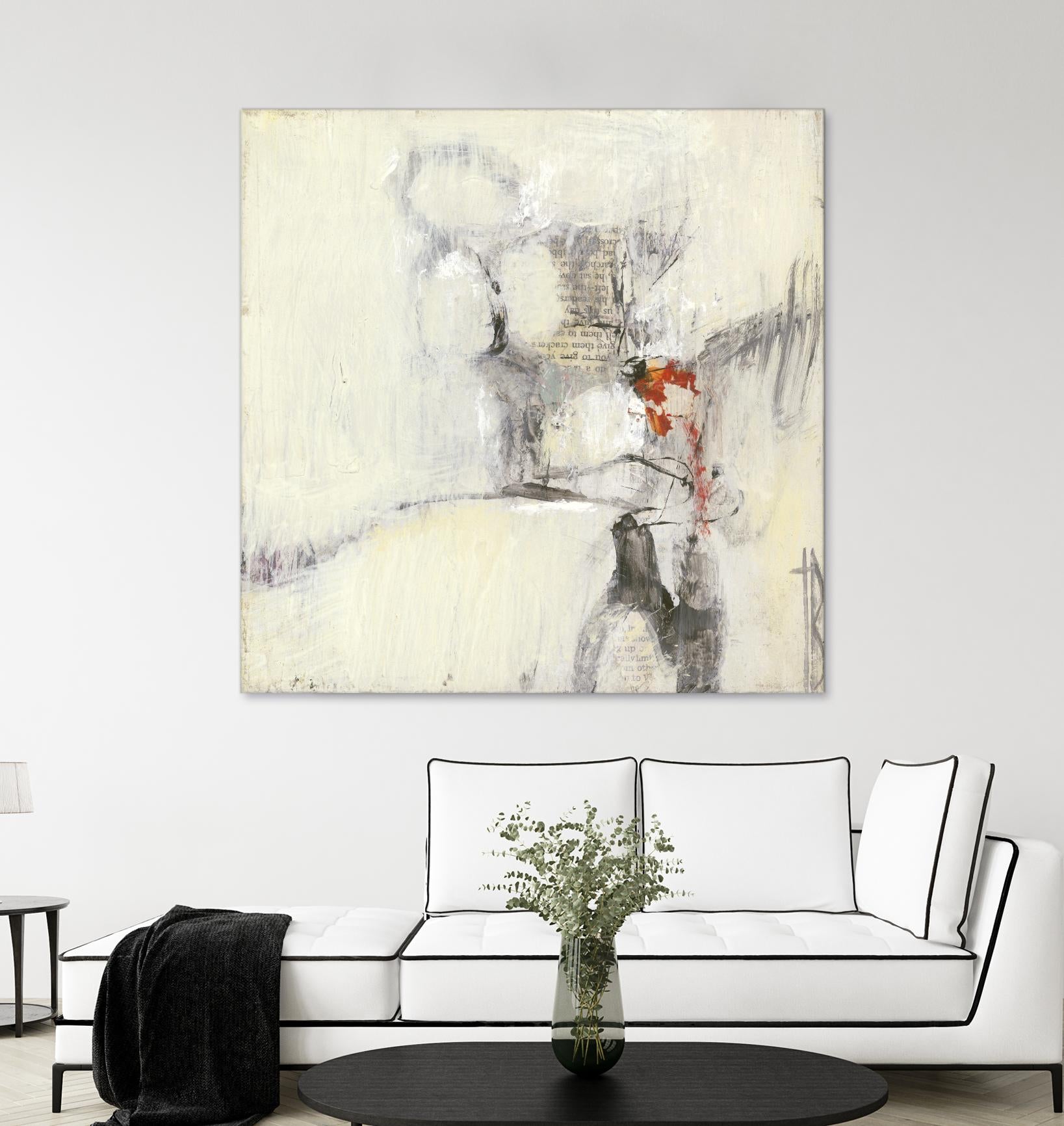 Short Stories I by Terri Burris on GIANT ART - whites & creams abstract