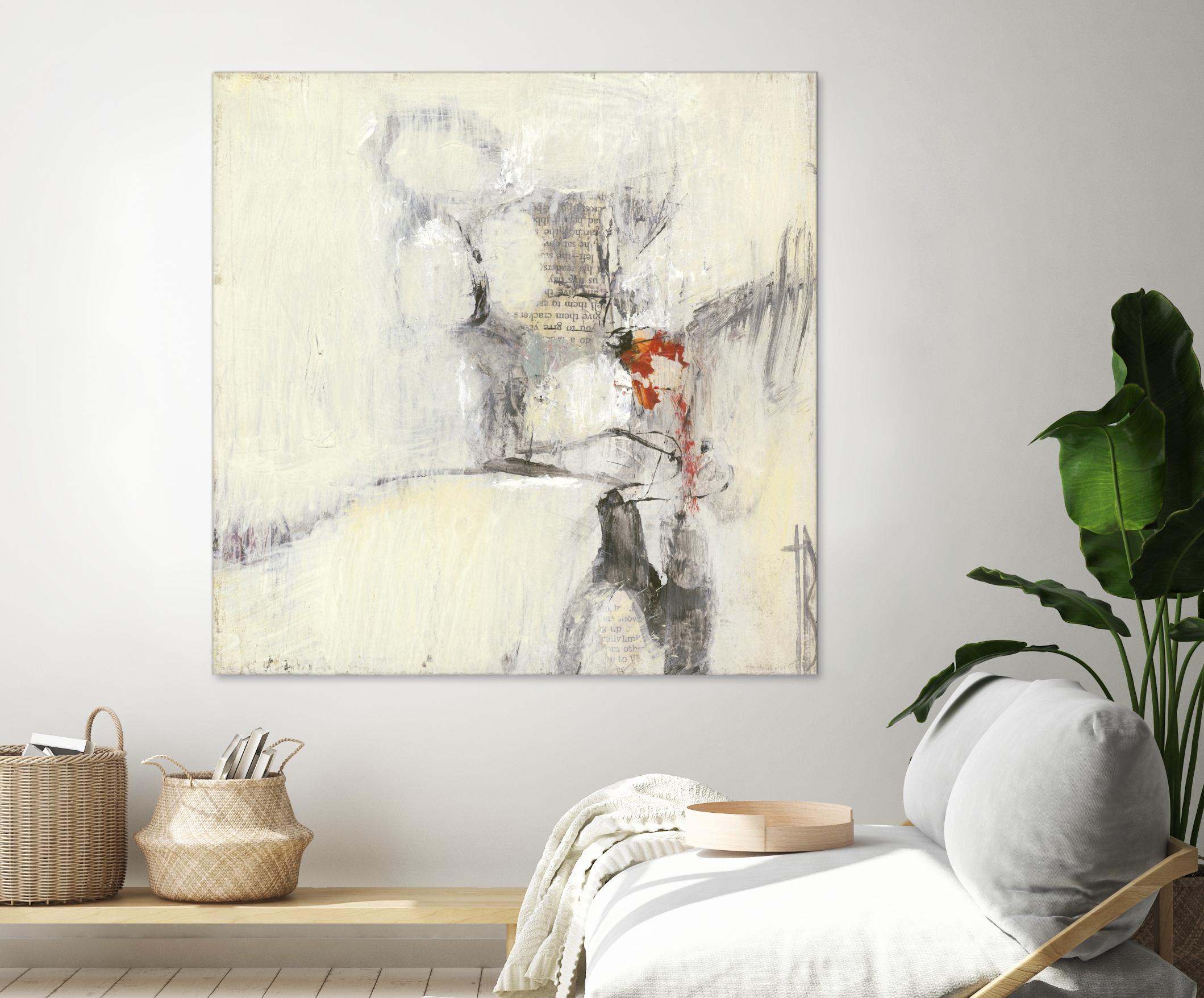 Short Stories I by Terri Burris on GIANT ART - whites & creams abstract