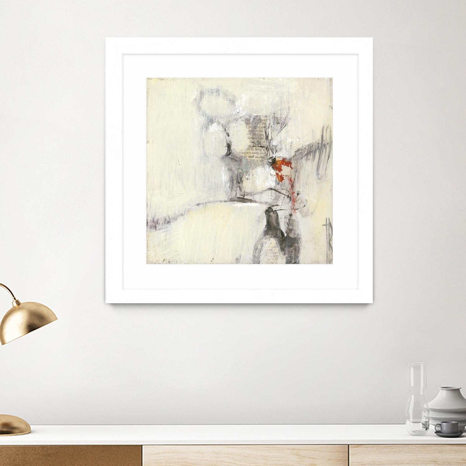 Short Stories I by Terri Burris on GIANT ART - whites & creams abstract