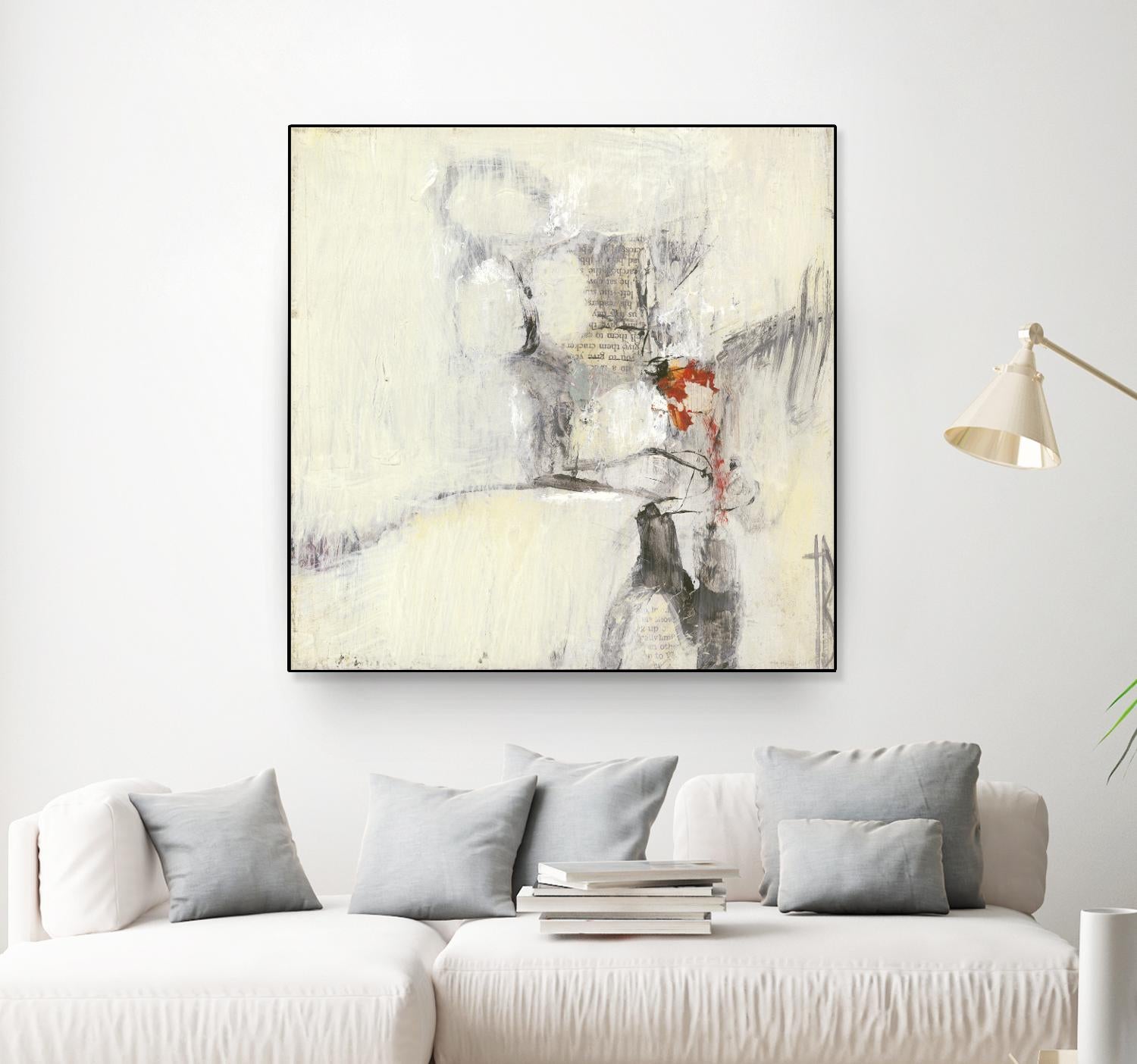 Short Stories I by Terri Burris on GIANT ART - whites & creams abstract