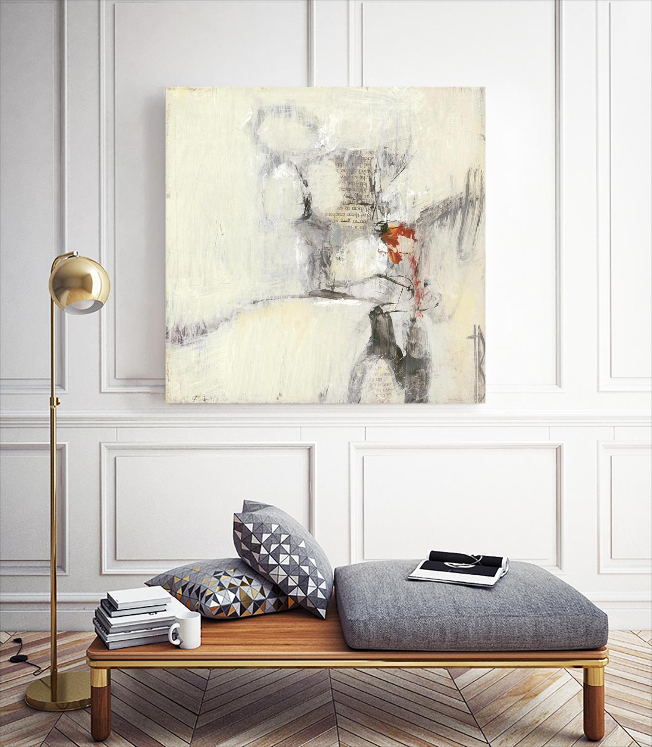 Short Stories I by Terri Burris on GIANT ART - whites & creams abstract