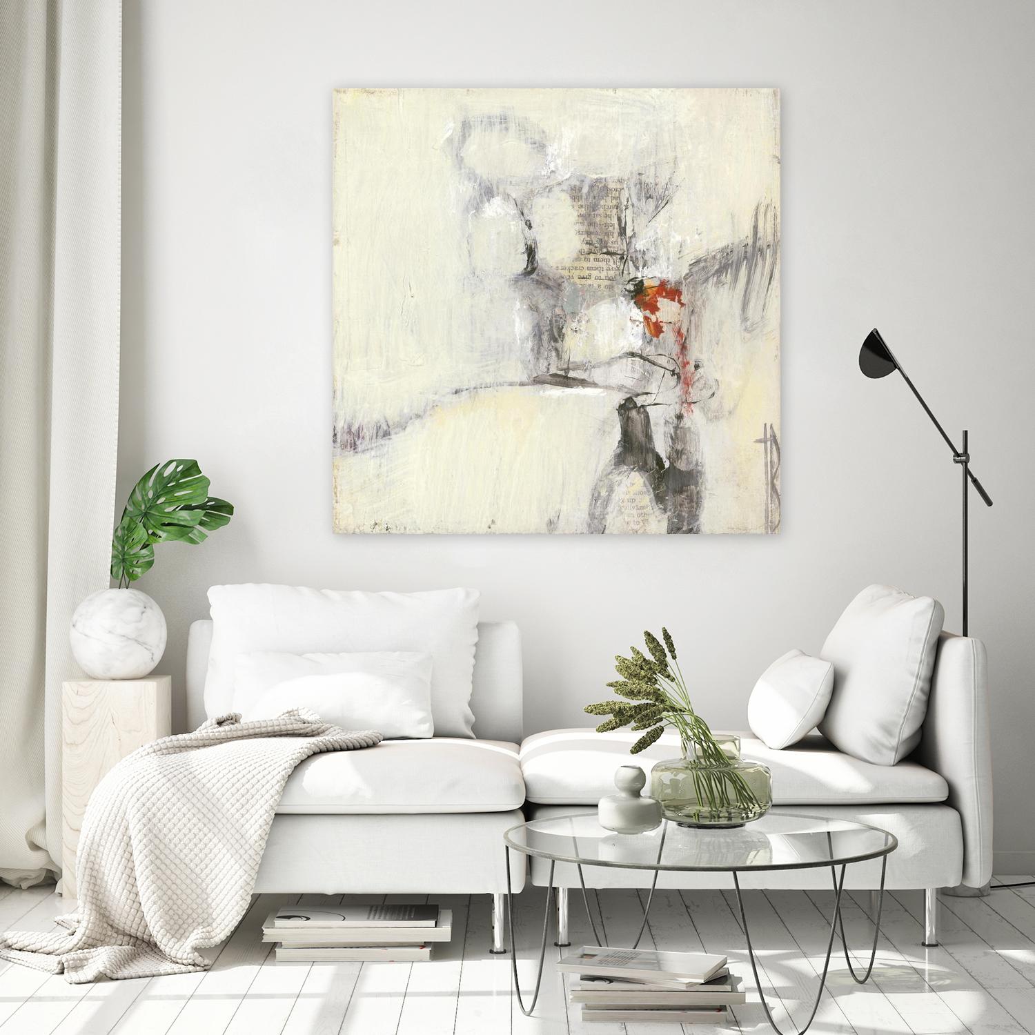 Short Stories I by Terri Burris on GIANT ART - whites & creams abstract