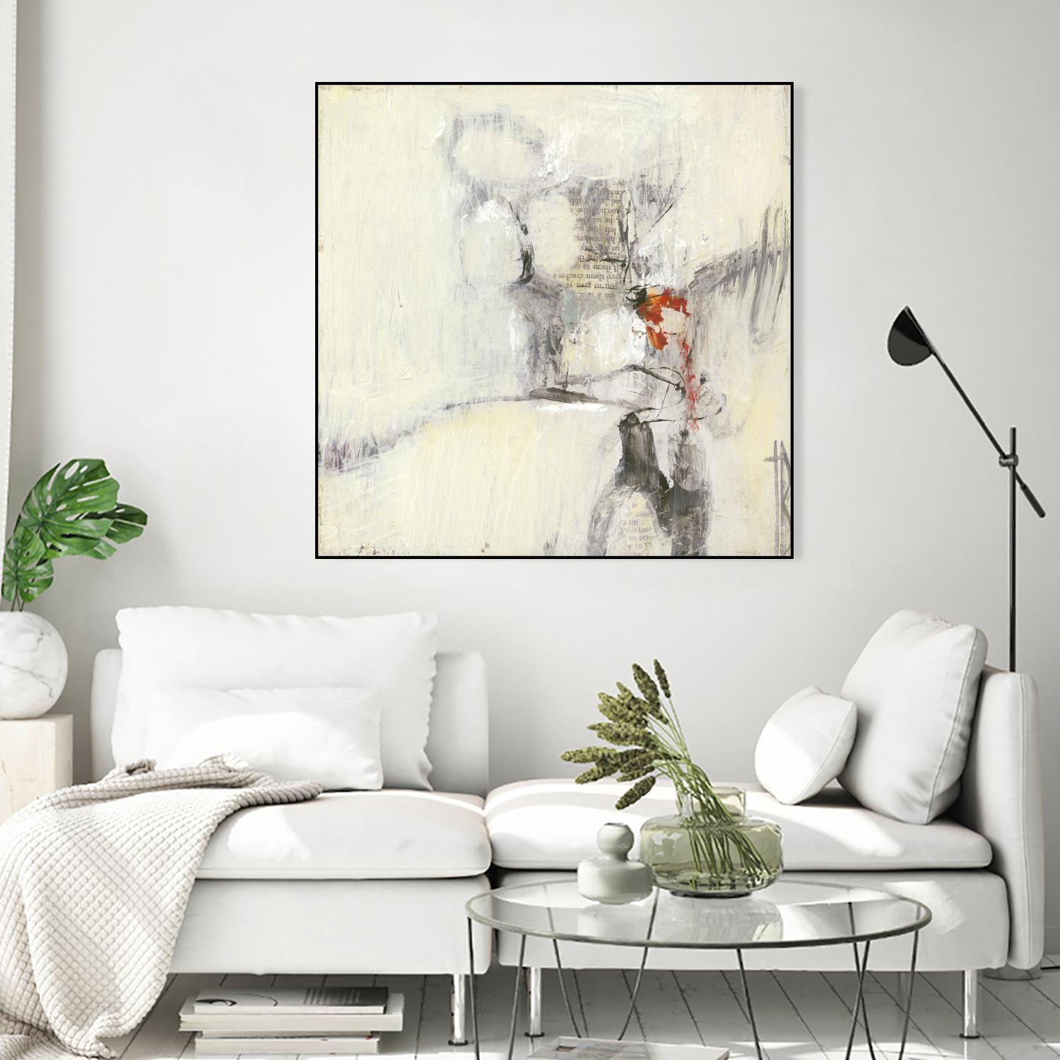 Short Stories I by Terri Burris on GIANT ART - whites & creams abstract