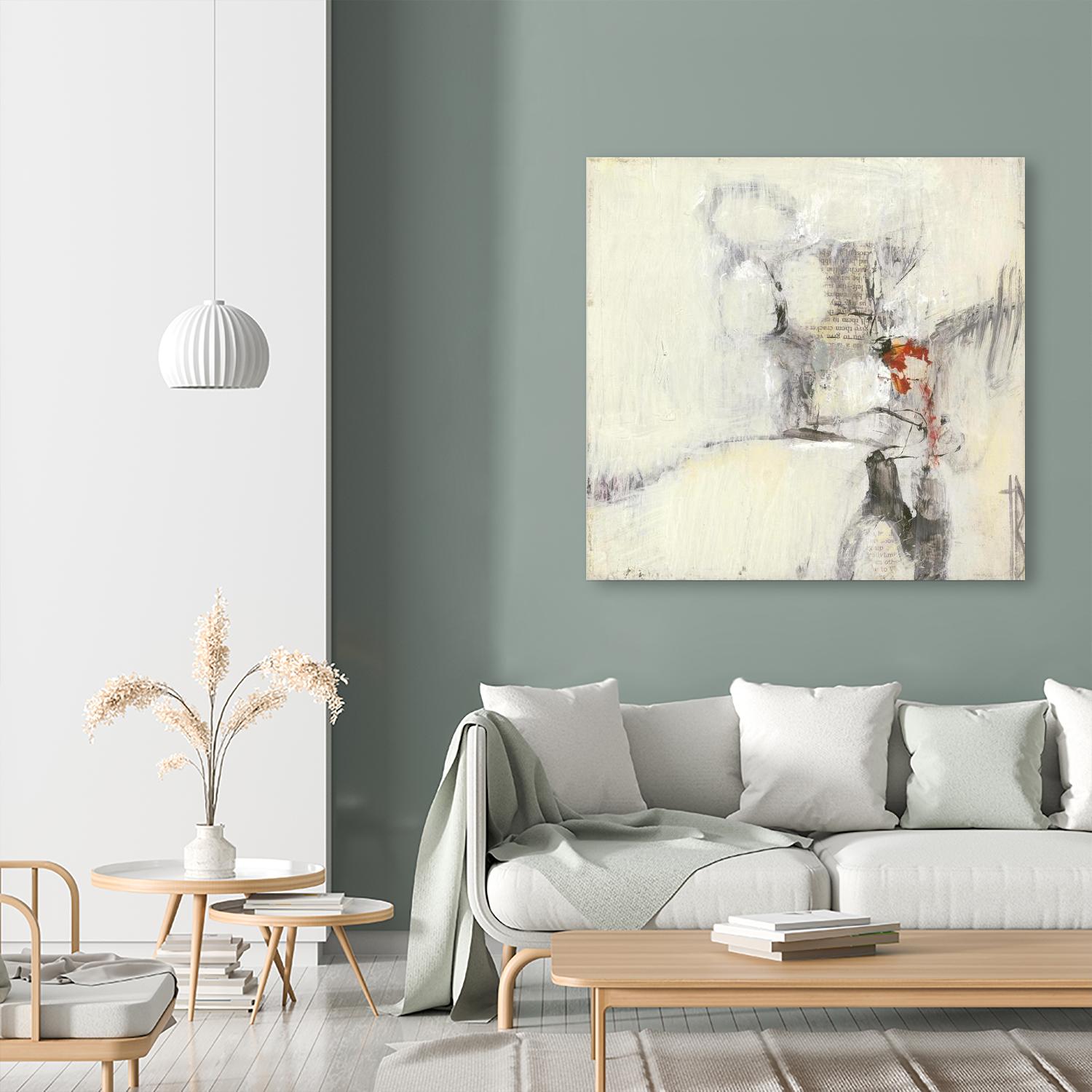 Short Stories I by Terri Burris on GIANT ART - whites & creams abstract