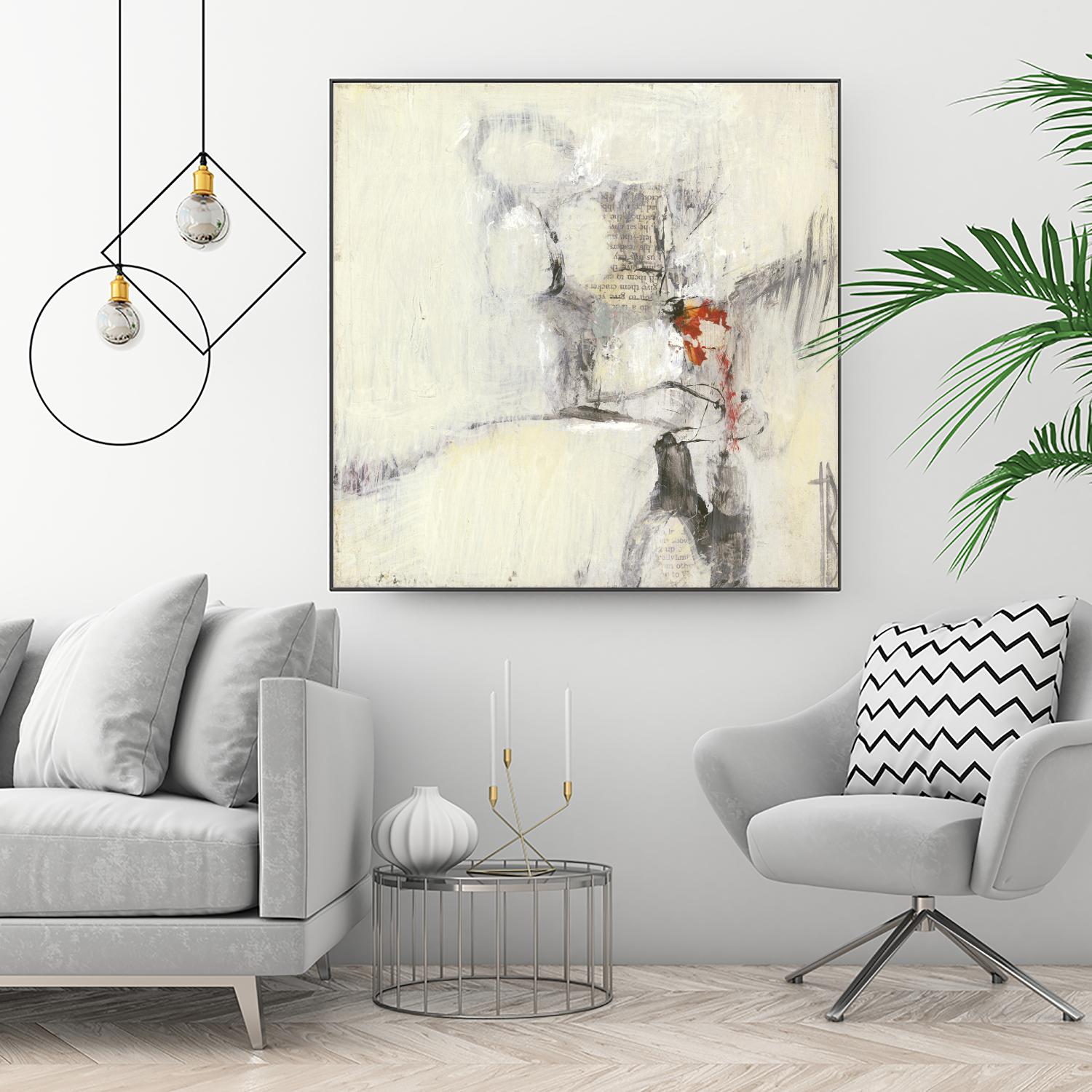 Short Stories I by Terri Burris on GIANT ART - whites & creams abstract