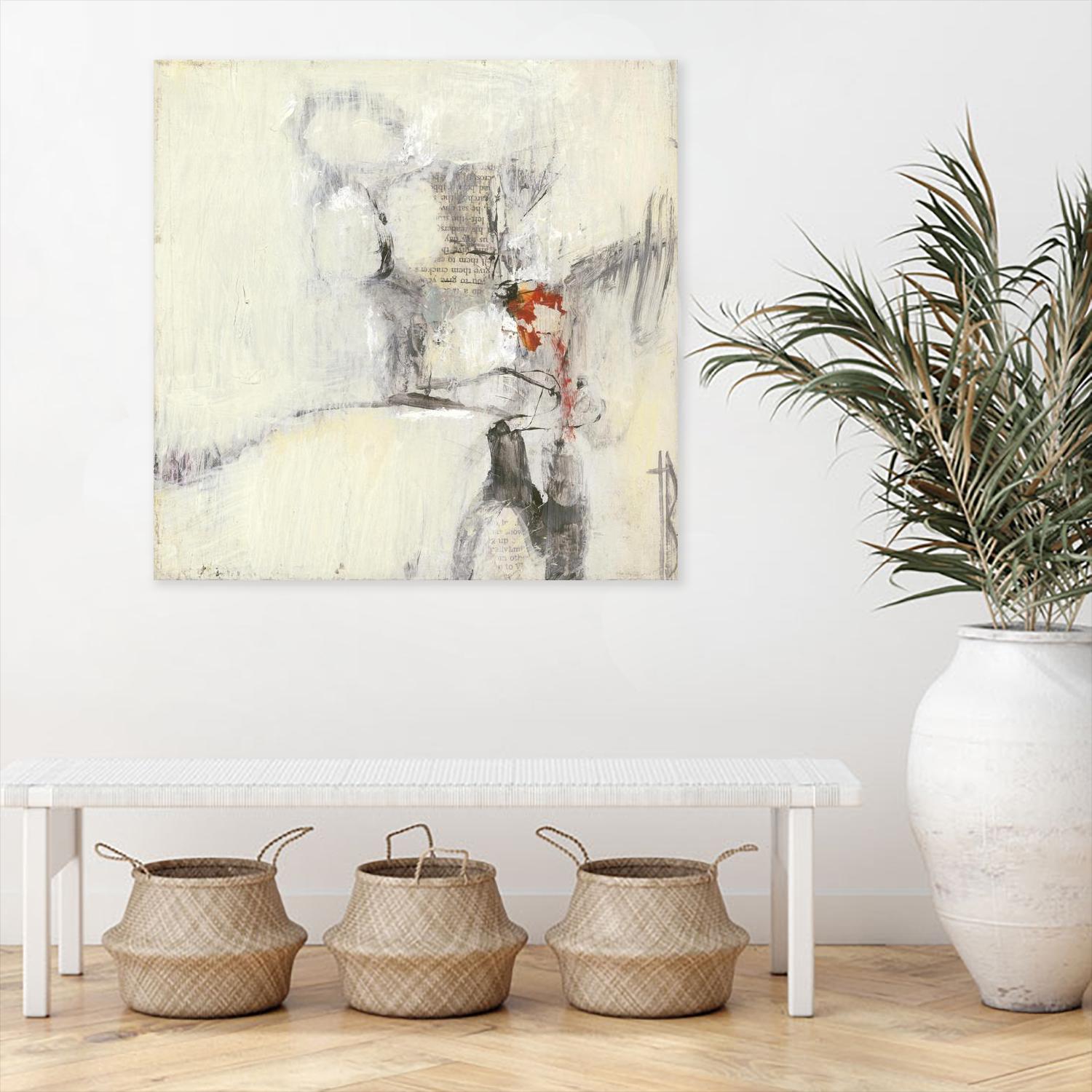 Short Stories I by Terri Burris on GIANT ART - whites & creams abstract