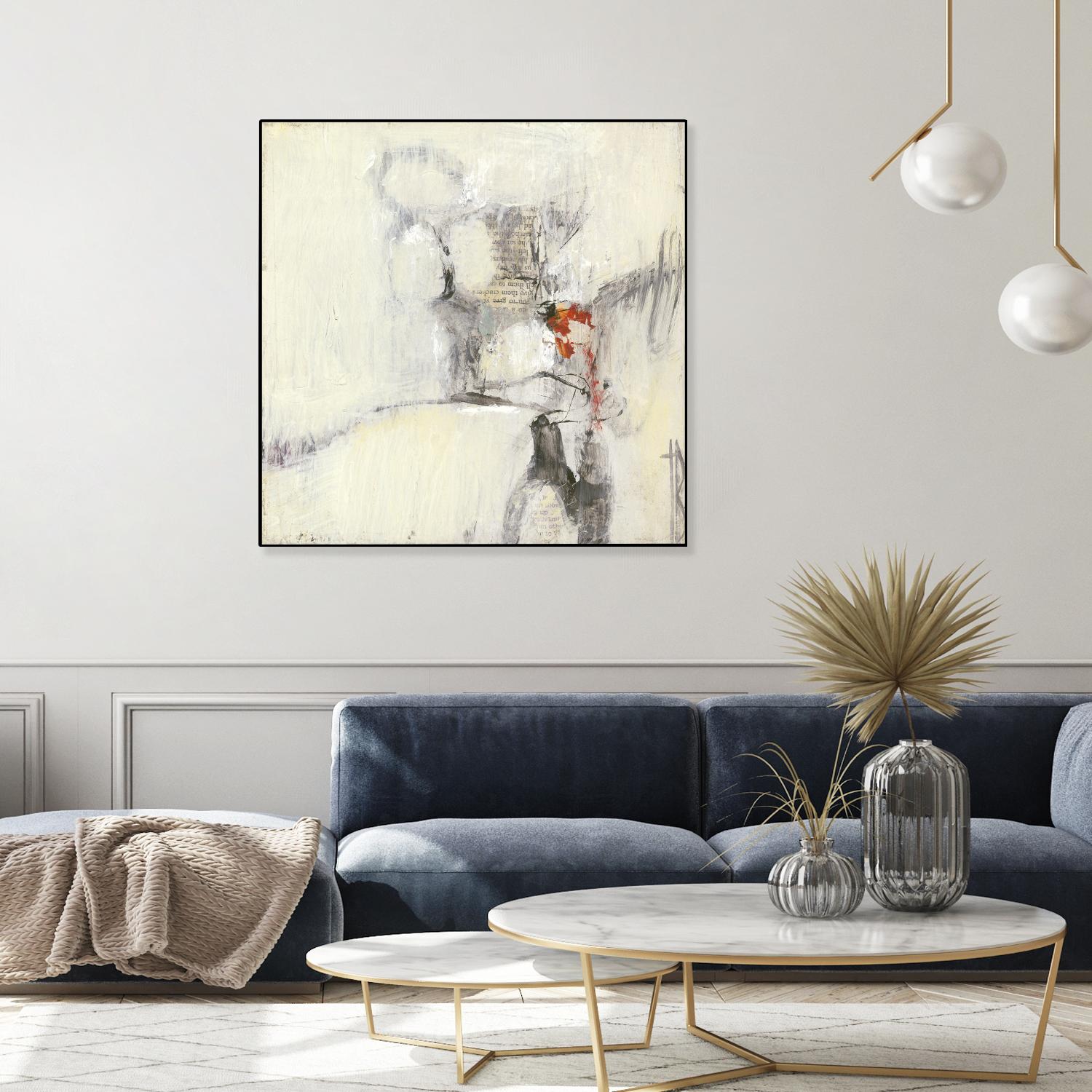 Short Stories I by Terri Burris on GIANT ART - whites & creams abstract