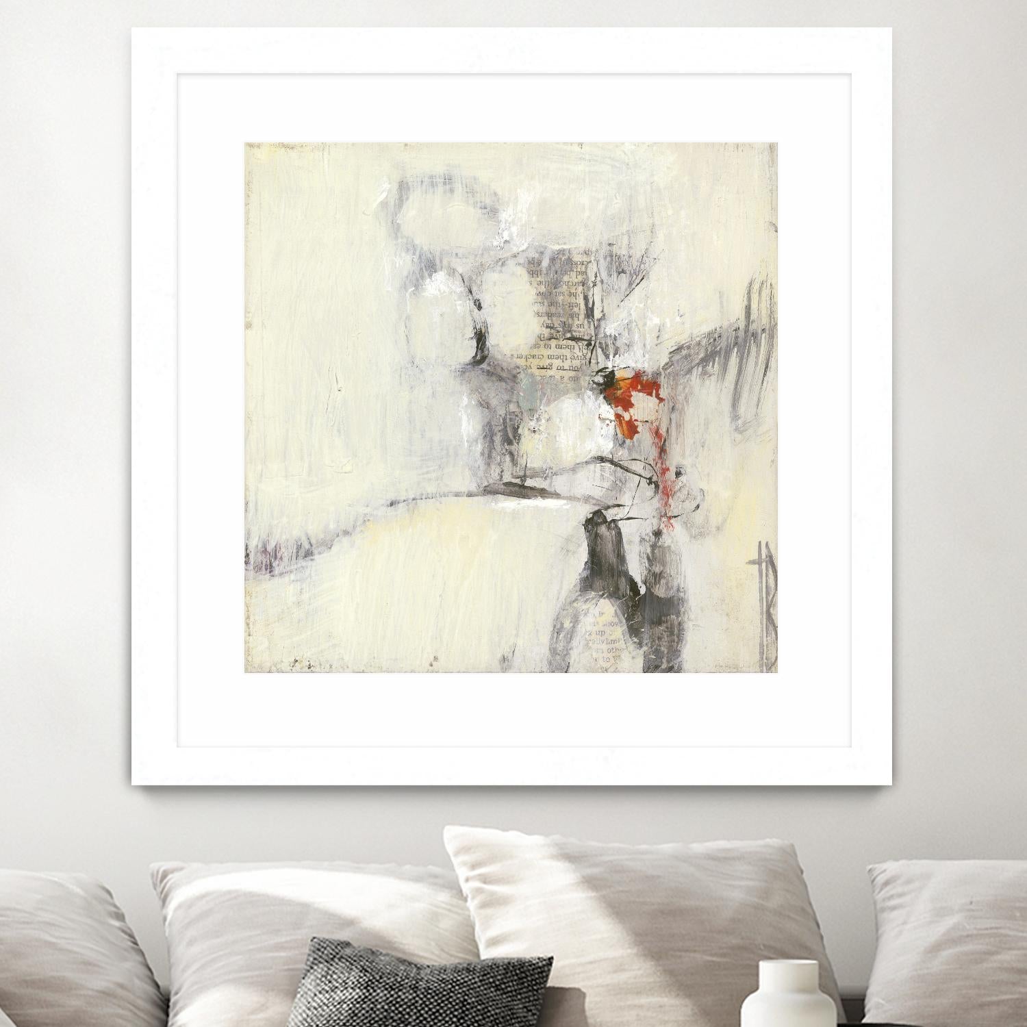 Short Stories I by Terri Burris on GIANT ART - whites & creams abstract