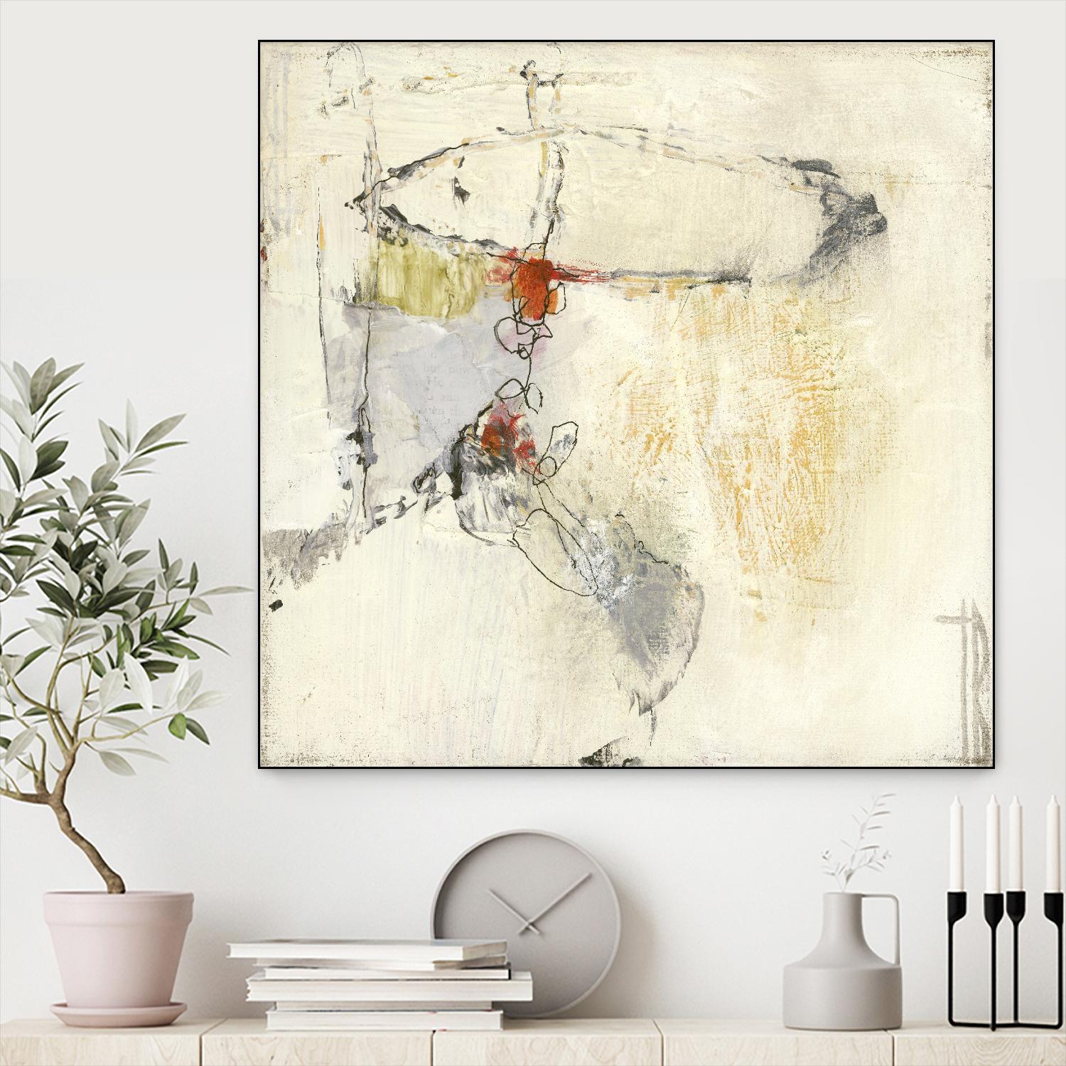 Short Stories II by Terri Burris on GIANT ART - whites & creams abstract