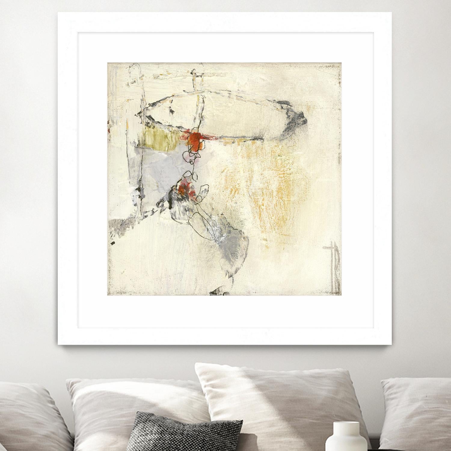 Short Stories II by Terri Burris on GIANT ART - whites & creams abstract