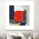 Orange Crush V6 by Terri Burris on GIANT ART - whites & creams abstract geometric