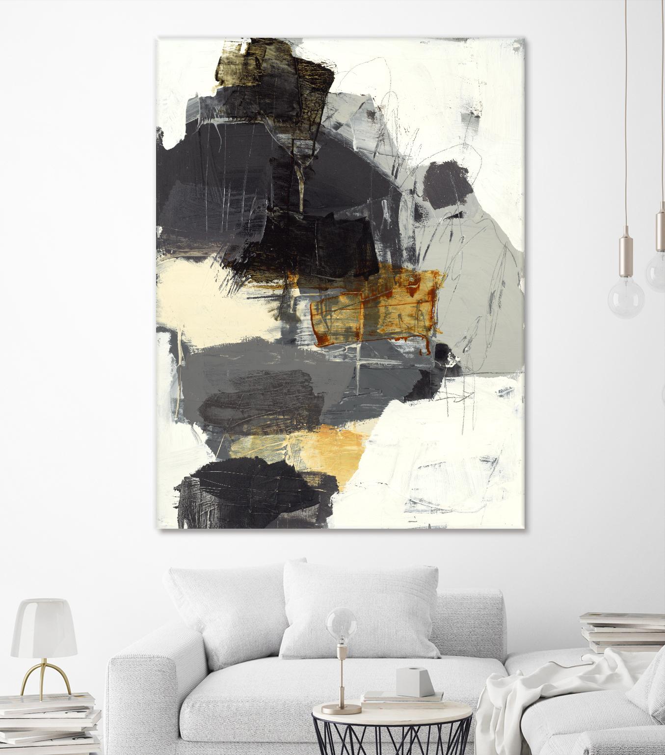 Monochrome Manta I by Brent Foreman on GIANT ART - grays abstract