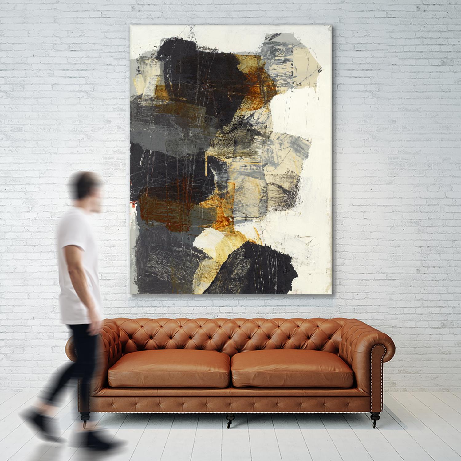 Monochrome Manta III by Brent Foreman on GIANT ART - grays abstract